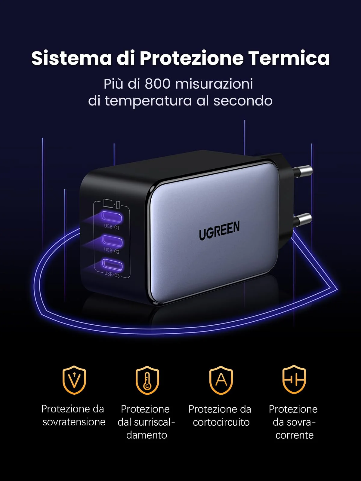 UGREEN Nexode 65W USB C Charger with 3 Type C Charger 45W PPS Fast Charging GaNInfinity Compatible with MacBook Pro Air iPad iPhone 17 Pro Max Air/Series 16-12 Pixel 10 9 Galaxy S26 - Image 6