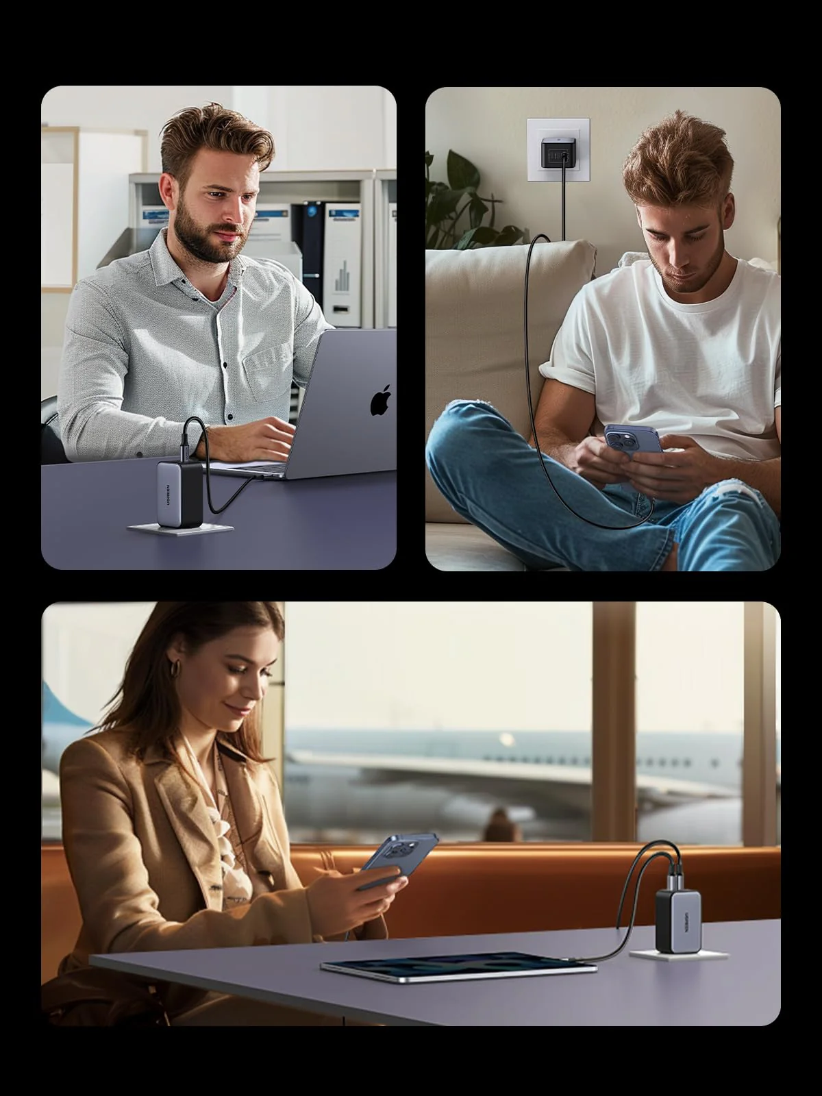UGREEN Nexode 65W USB C Charger with 3 Type C Charger 45W PPS Fast Charging GaNInfinity Compatible with MacBook Pro Air iPad iPhone 17 Pro Max Air/Series 16-12 Pixel 10 9 Galaxy S26 - Image 9