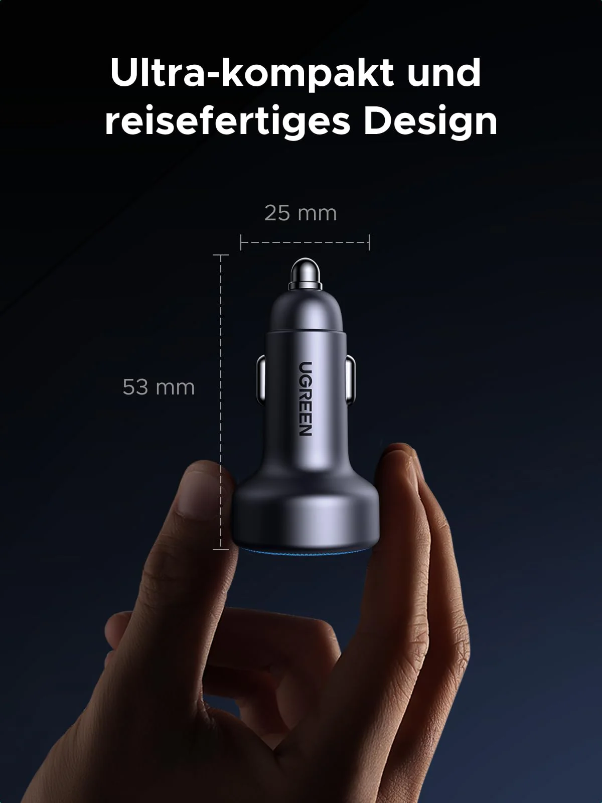 UGREEN 30W 3-Port USB-C Car Charger - Image 7