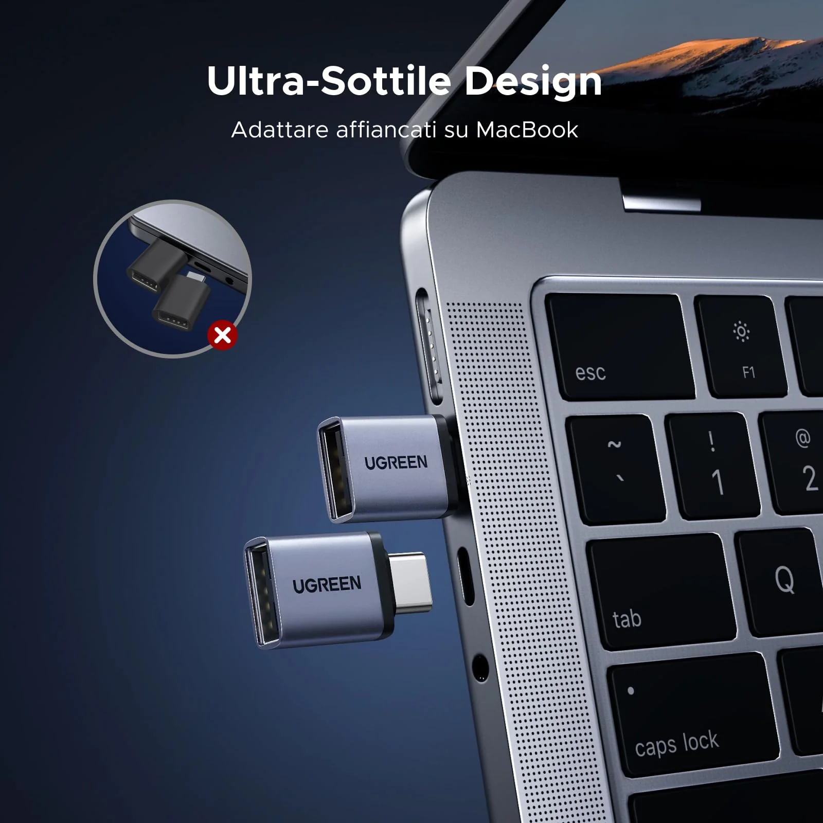 UGREEN USB C to USB A Adapter 3.2 10Gbs 4 Pieces Male to Female OTG Type C Thunderbolt 3 Portable Converter Compatible with MacBook Pro Air iMac iPhone 17 Pro Max Air iPad Galaxy S25 XPS - Image 2