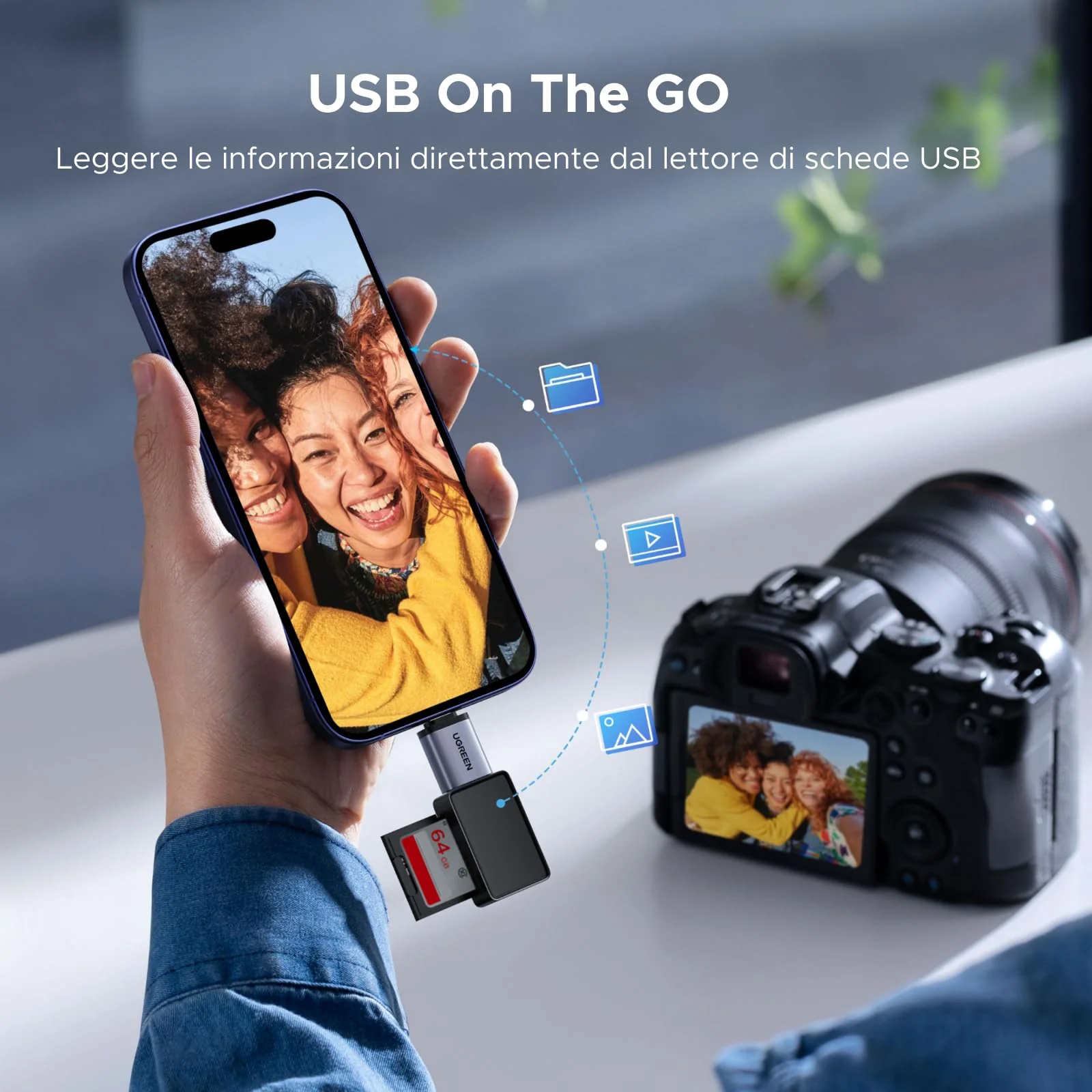 UGREEN USB C to USB A Adapter 3.2 10Gbs 4 Pieces Male to Female OTG Type C Thunderbolt 3 Portable Converter Compatible with MacBook Pro Air iMac iPhone 17 Pro Max Air iPad Galaxy S25 XPS - Image 7