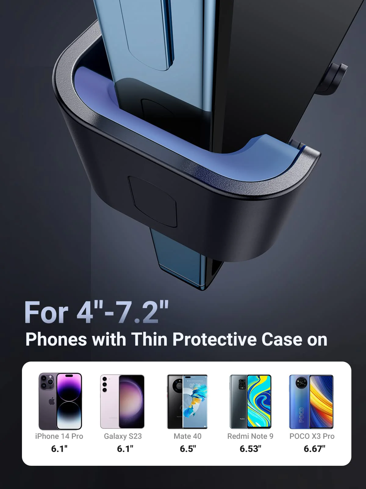 UGREEN Car Vent Phone Mount Air Vent Clip Cell Phone Holder - Image 6