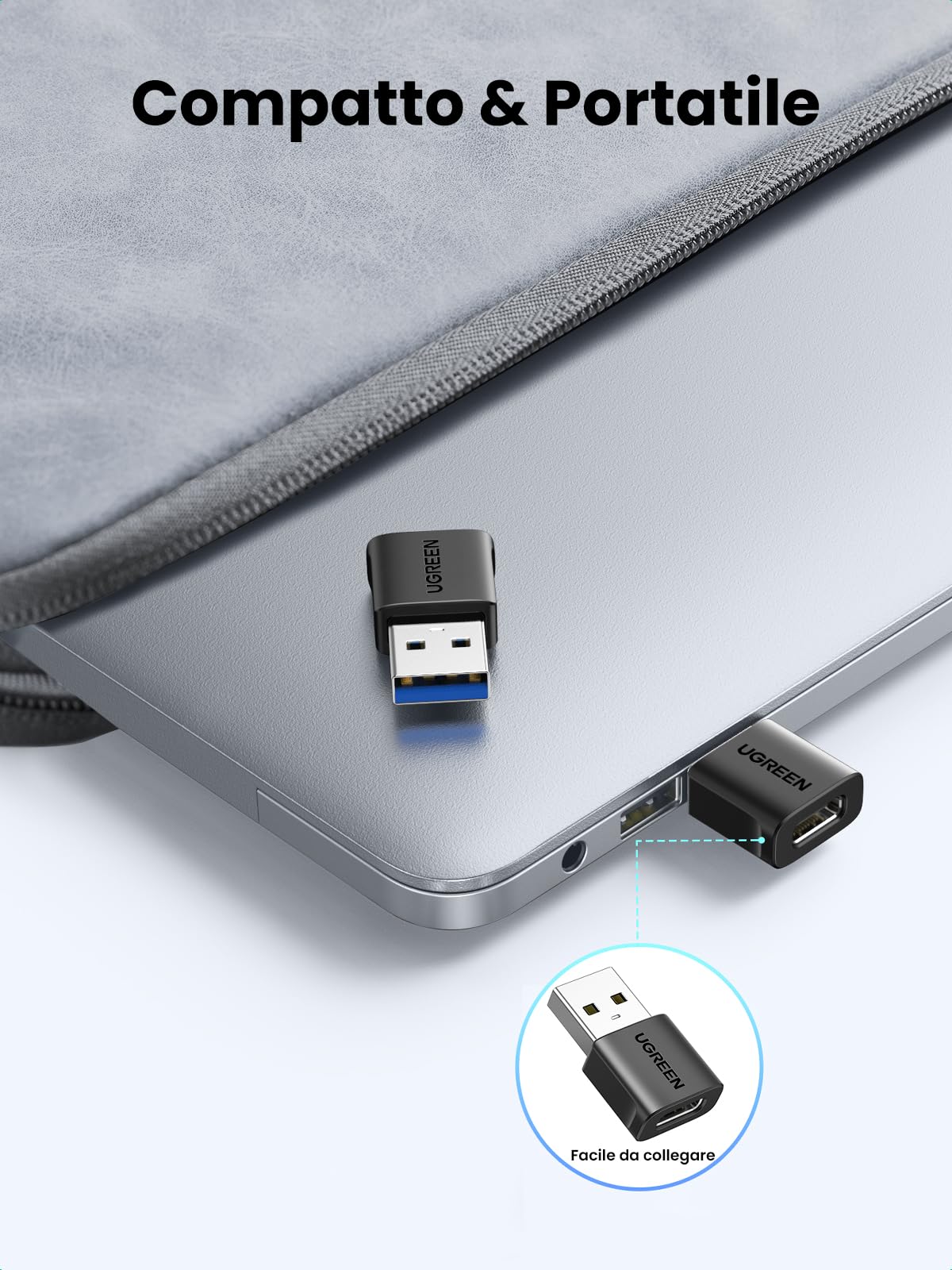 UGREEN USB C Adapter USB A 3.1 10Gbps 3 Pieces Male to Female Converter Type C Portable Compatible with iPhone 17 16 Pro Air Plus Max Galaxy S25 S24 CarPlay iPad PC Laptop MacBook - Image 6