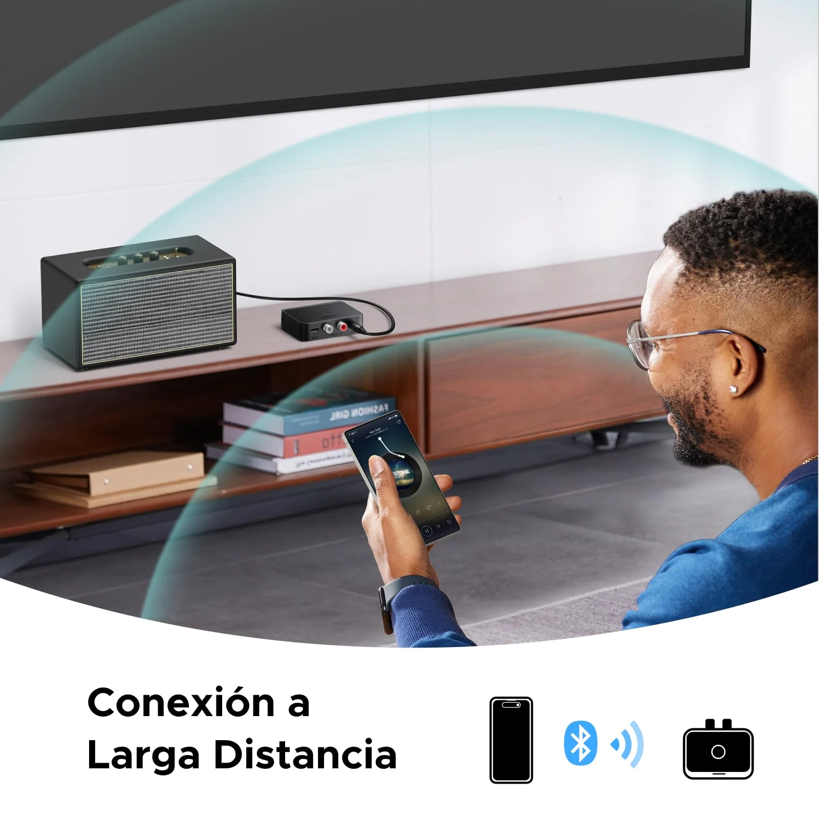 UGREEN Bluetooth 6.0 Receiver LDAC/SBC/AAC Audio USB-C Adapter 2RCA 3.5mm HiFi Low Latency Wireless Compatible with Phone Tablet Speaker Amplifier - Image 9