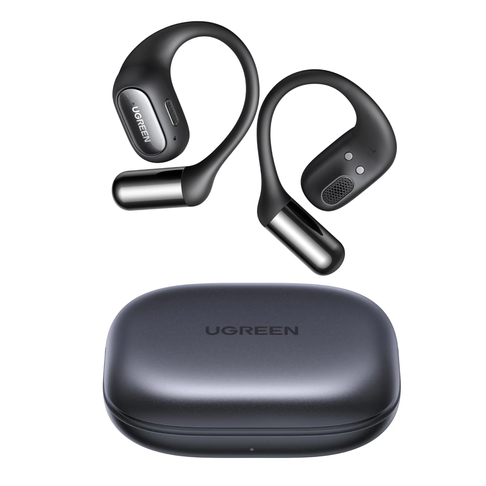 UGREEN FitBuds Wireless Sports Bluetooth Headphones Noise Reduction ENC 4 Microphones Bluetooth 6.0 28 Hours Space Audio Multipoint Connection Control with App IPX5 Black