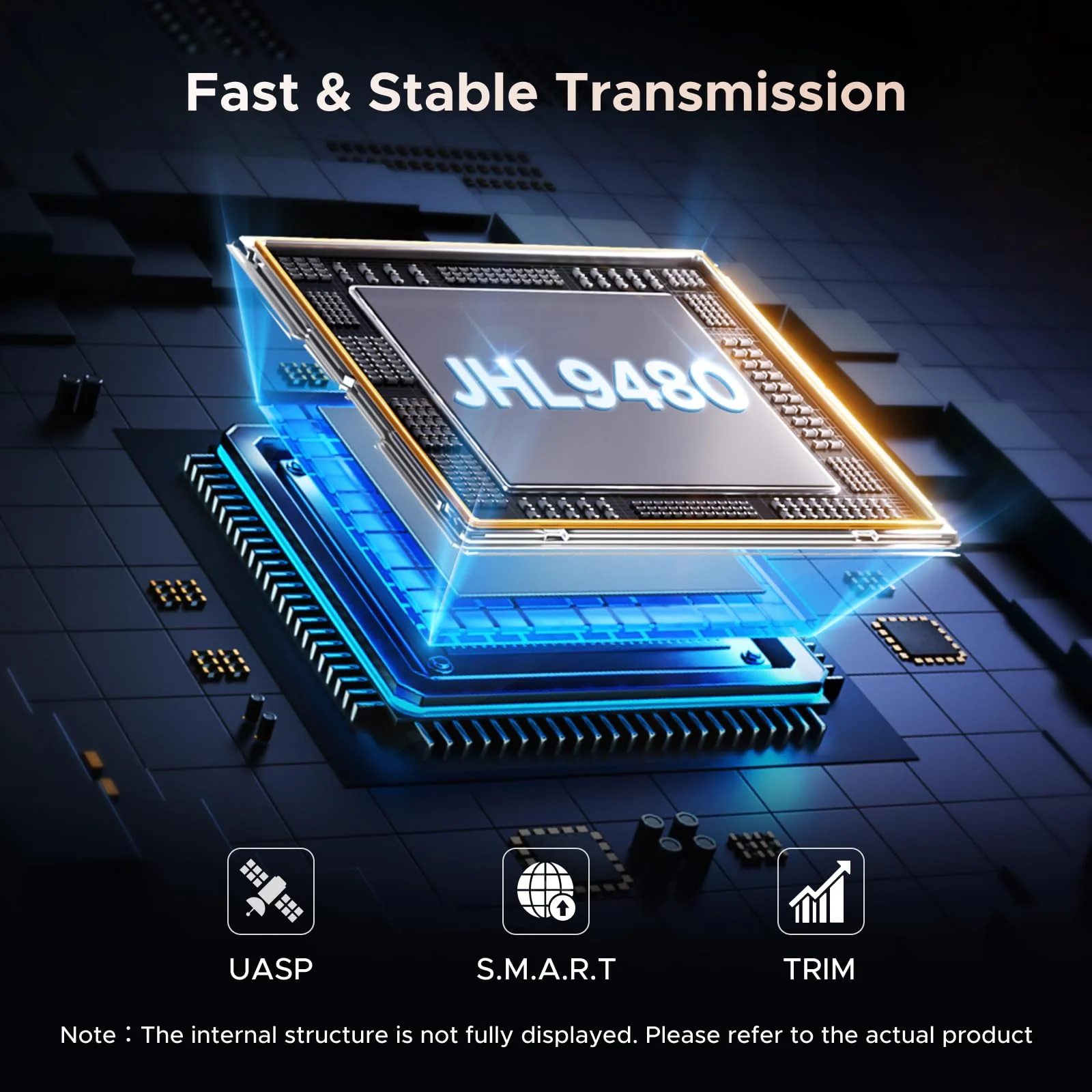 UGREEN 80Gbps M.2 NVMe SSD Enclosure with Thunderbolt 5/4 and USB 4 - Image 3
