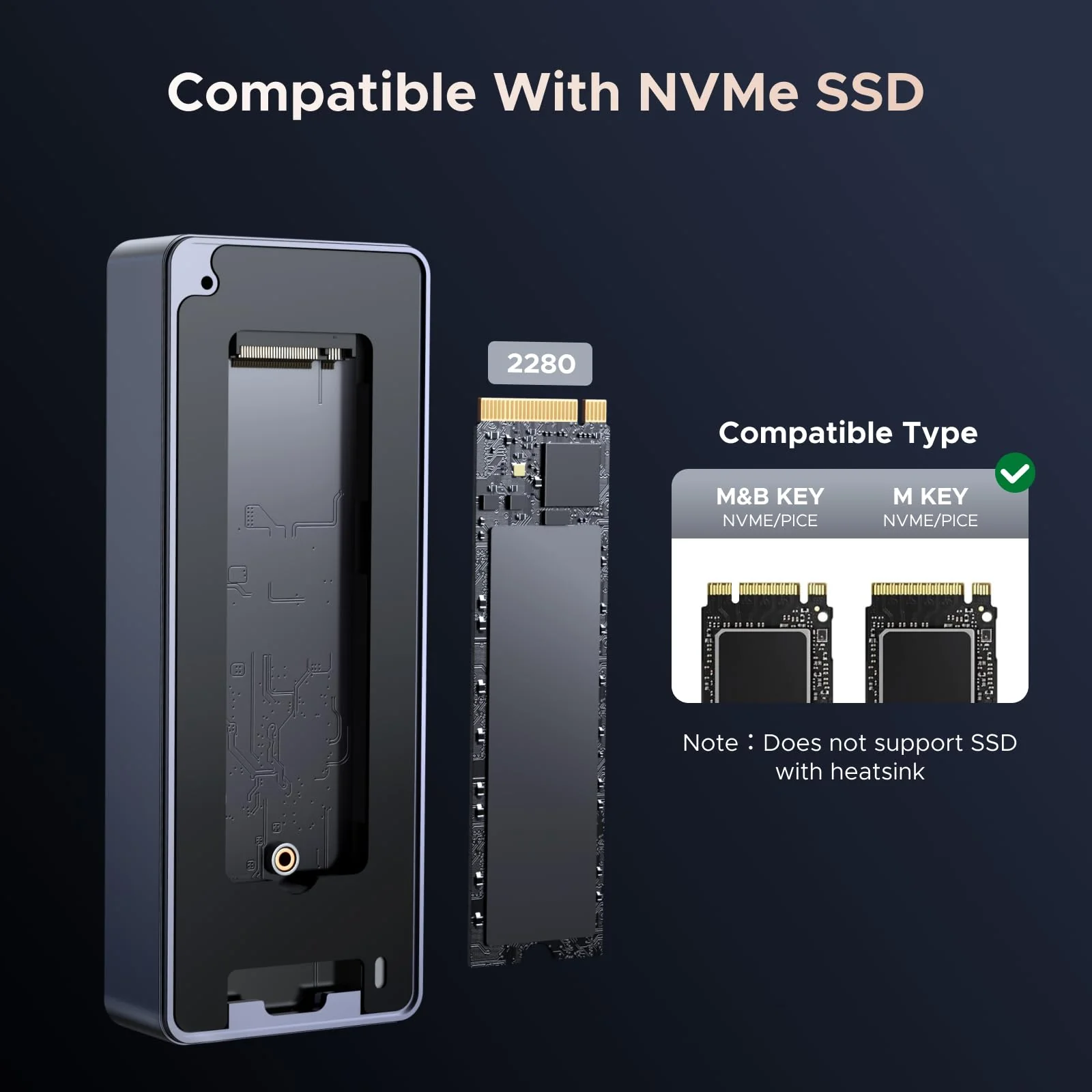 UGREEN 80Gbps M.2 NVMe SSD Enclosure with Thunderbolt 5/4 and USB 4 - Image 6