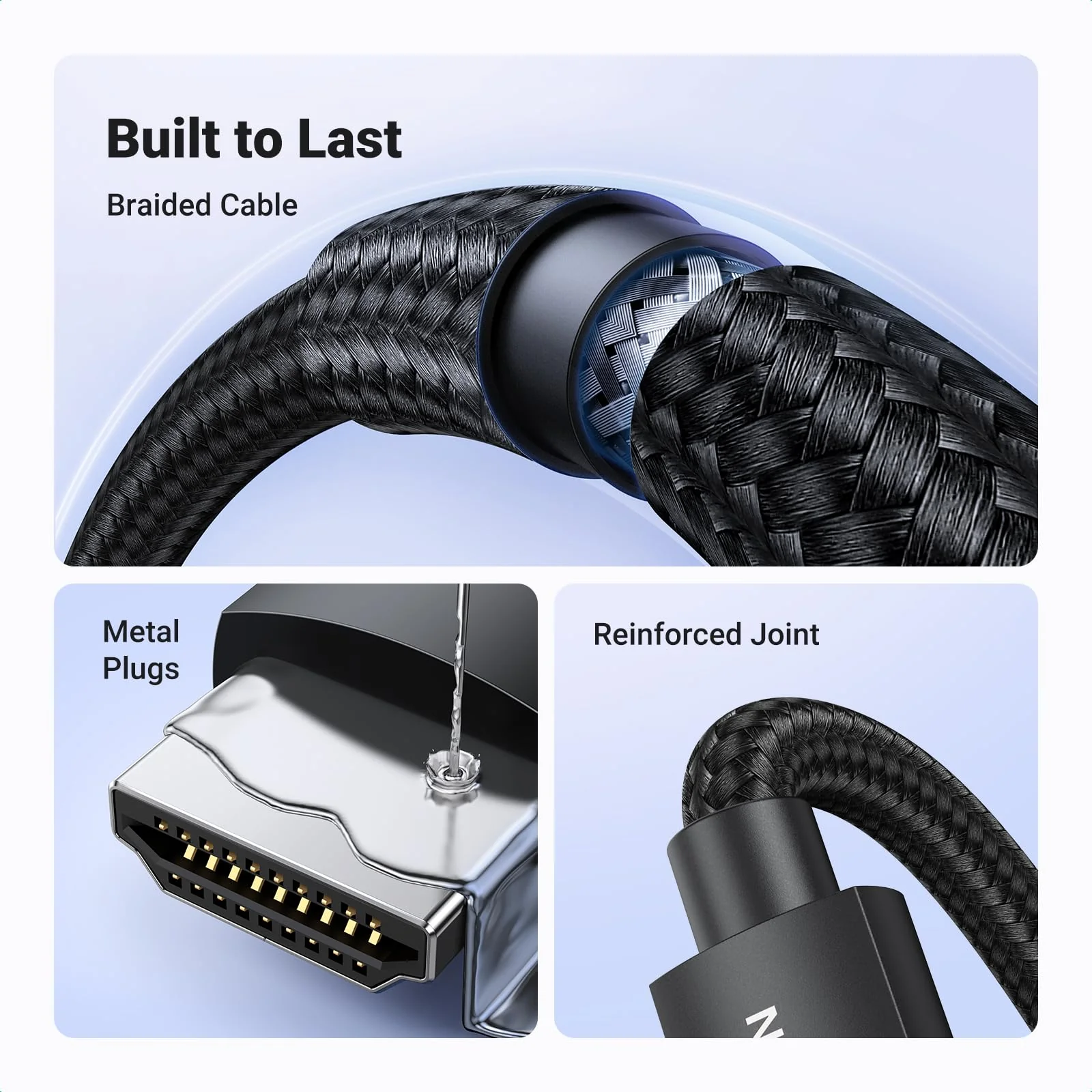 UGREEN HDMI 2.1 Cable (48Gbps, 8K@60Hz, 4K@240Hz, eARC, HDR) - Image 6