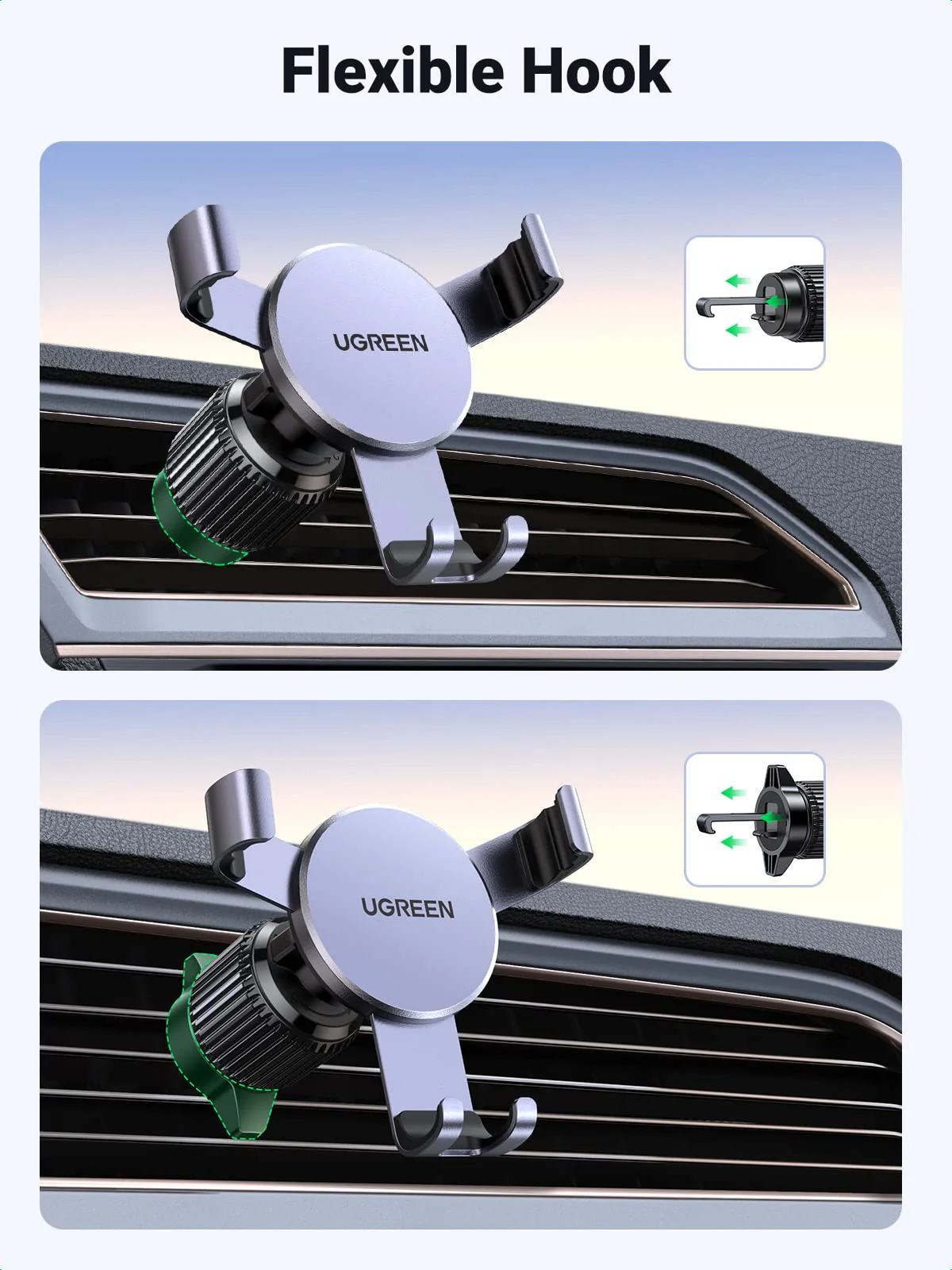 UGREEN Car Phone Holder Air Vent - Image 6