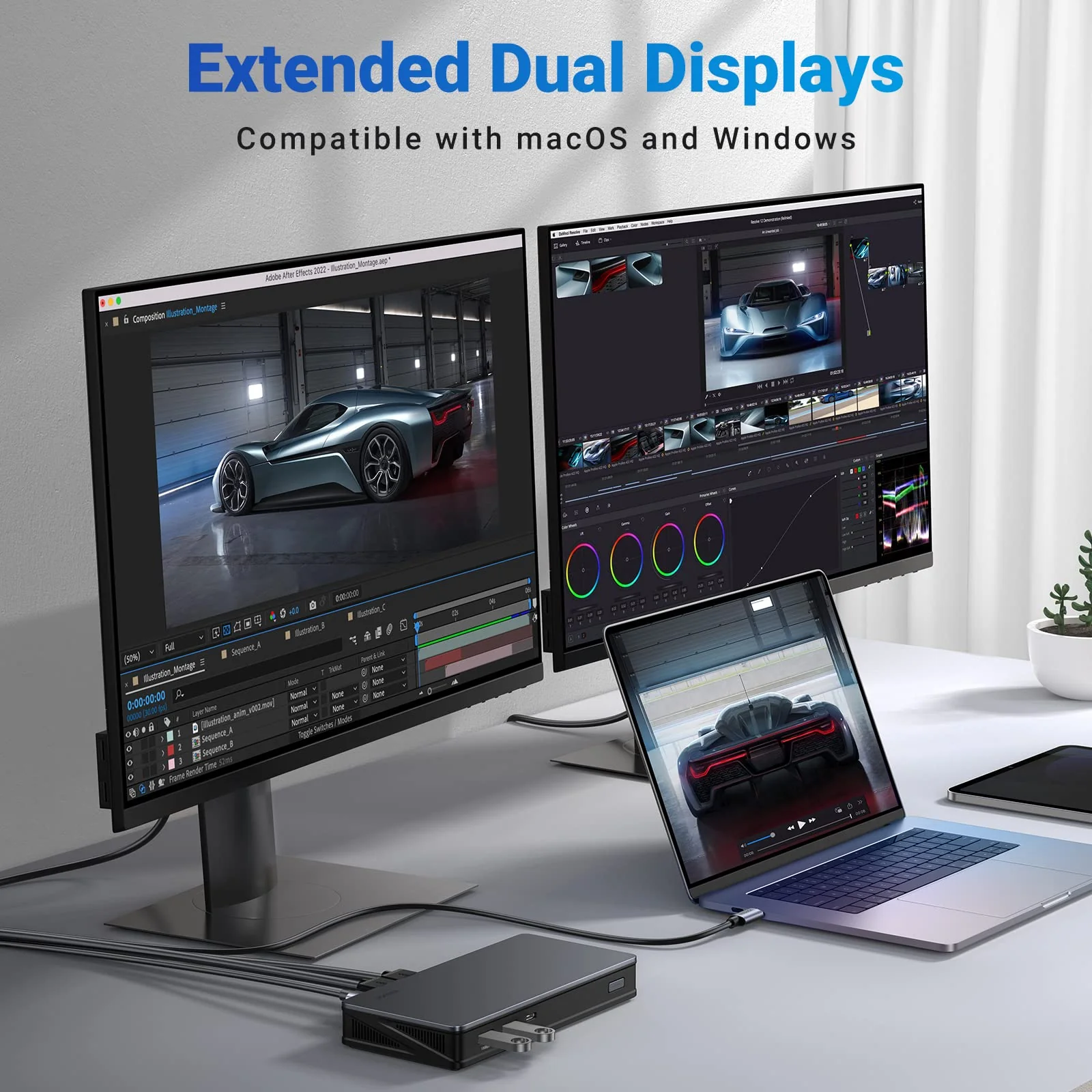 UGREEN Revodok Pro 209 Dual Display 9-in-1 Revodok USB C 4K Universal Docking Station - Image 6