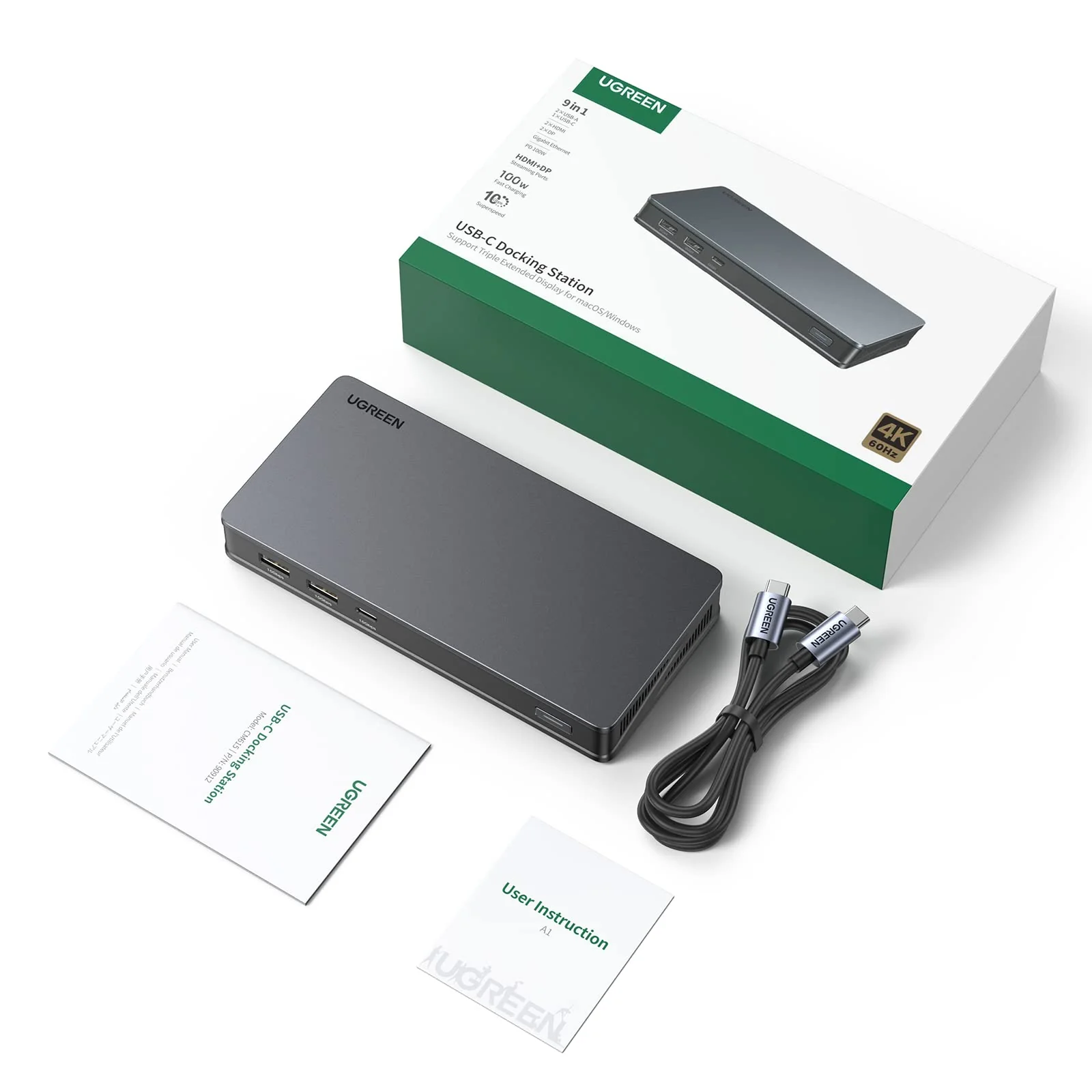 UGREEN Revodok Pro 209 Dual Display 9-in-1 Revodok USB C 4K Universal Docking Station - Image 8