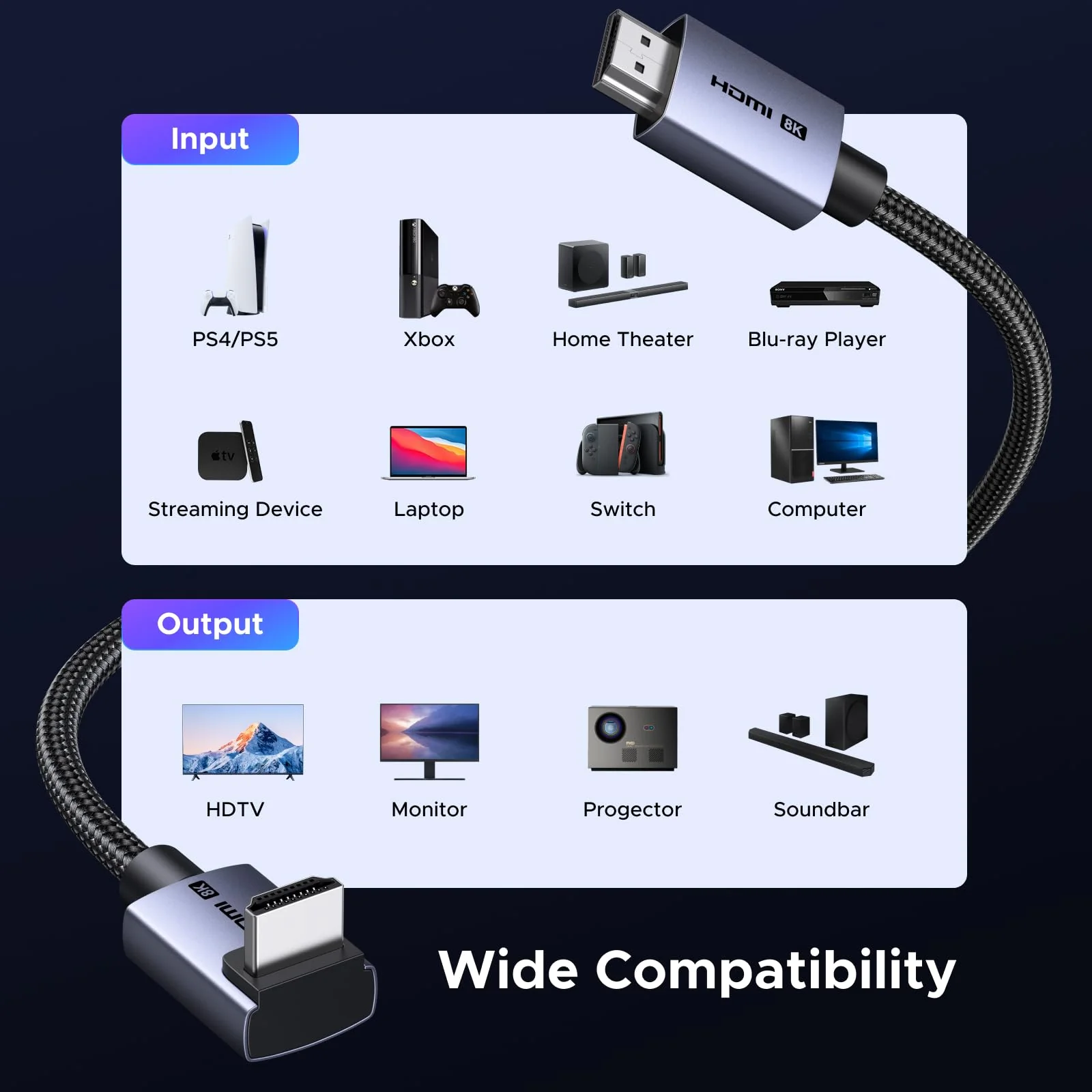 UGREEN HDMI 2.1 Cable (48Gbps, 8K) - Image 8