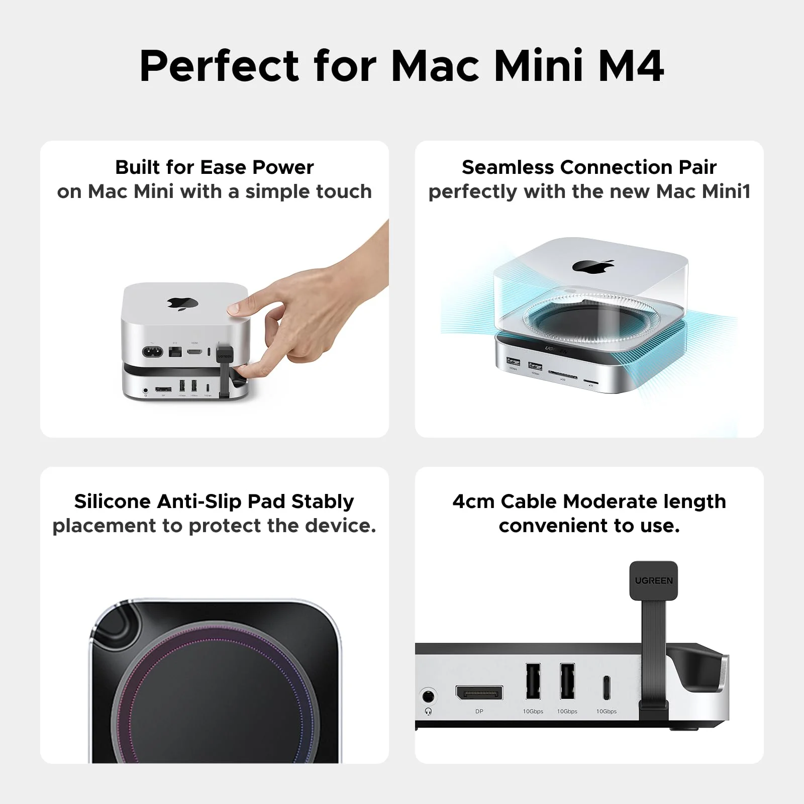 UGREEN Mac Mini M4 Docking Station (10-Port, 8K@120Hz, 8TB) - Image 9