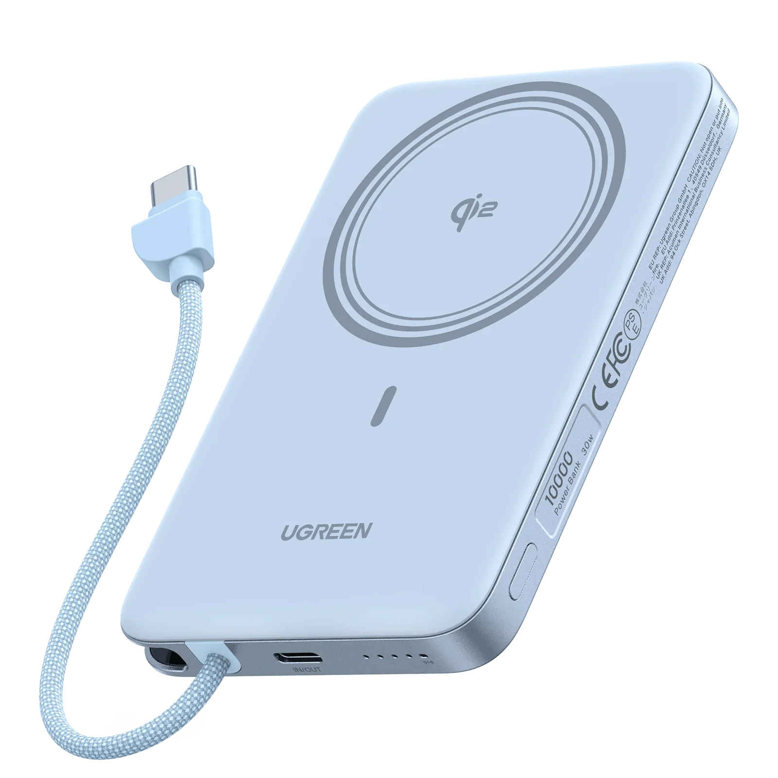 UGREEN MagFlow Air Magnetic Power Bank (10000mAh, Qi2 15W) - Image 8