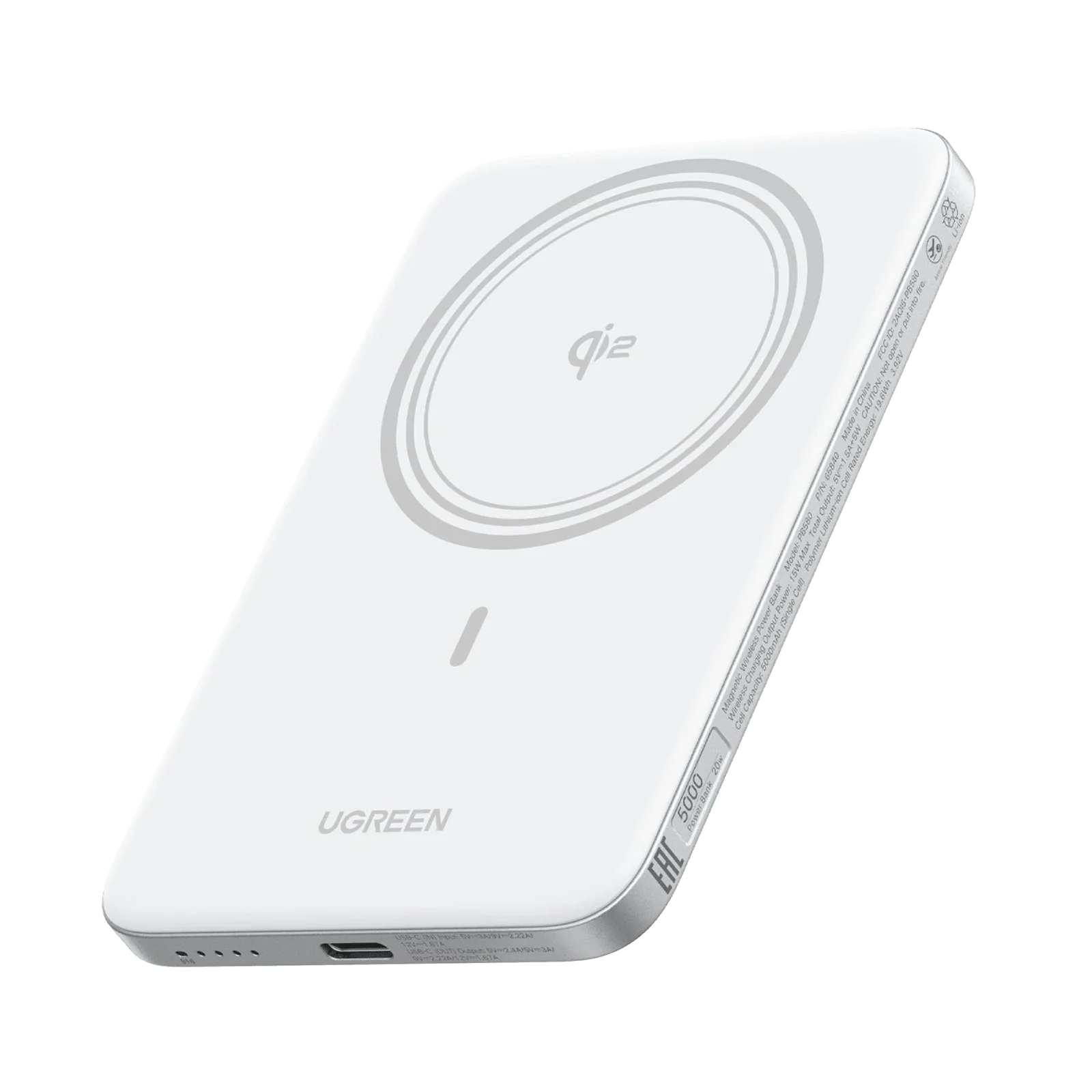 UGREEN MagFlow Air Magnetic Power Bank (5000mAh, Qi2 15W) - Image 12