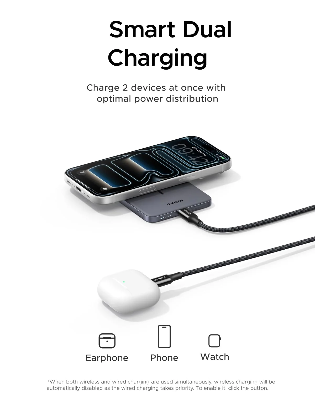 UGREEN MagFlow Air Magnetic Power Bank (5000mAh, Qi2 15W) - Image 7
