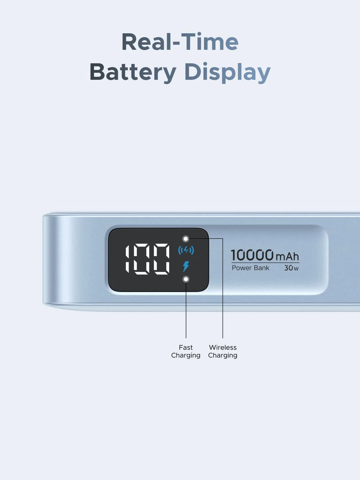 UGREEN MagFlow Magnetic Wireless Power Bank (10000mAh, Qi2 25W, MagSafe-compatible) - Image 8