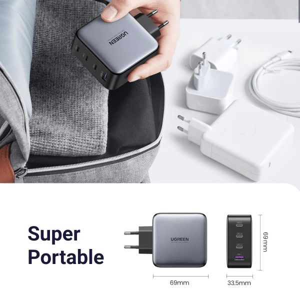 UGREEN Nexode 100W USB C GaN Charger-4 Port Wall Charger - Image 5