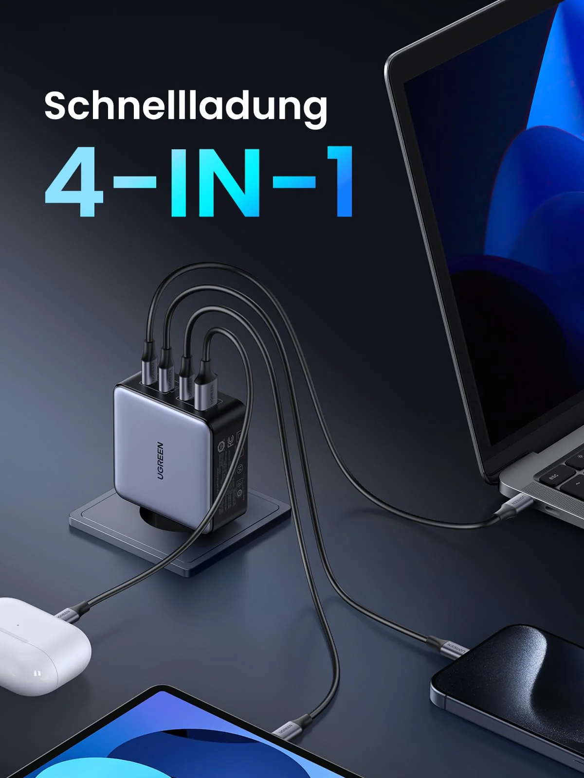 UGREEN Nexode X 160W PD 3.1 4-Port GaN Charger - Image 3