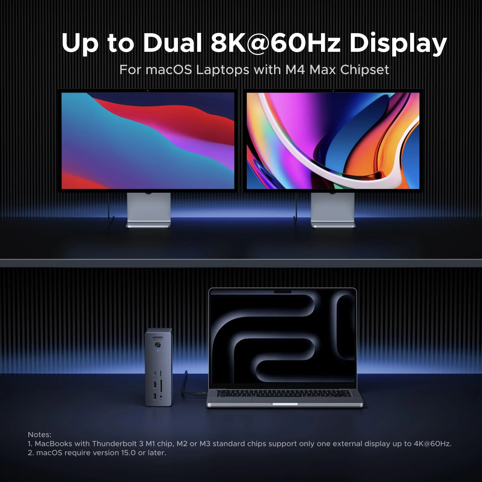 UGREEN Revodok Max 2131 Thunderbolt 5 Docking Station 8K@60Hz 140W - Image 4