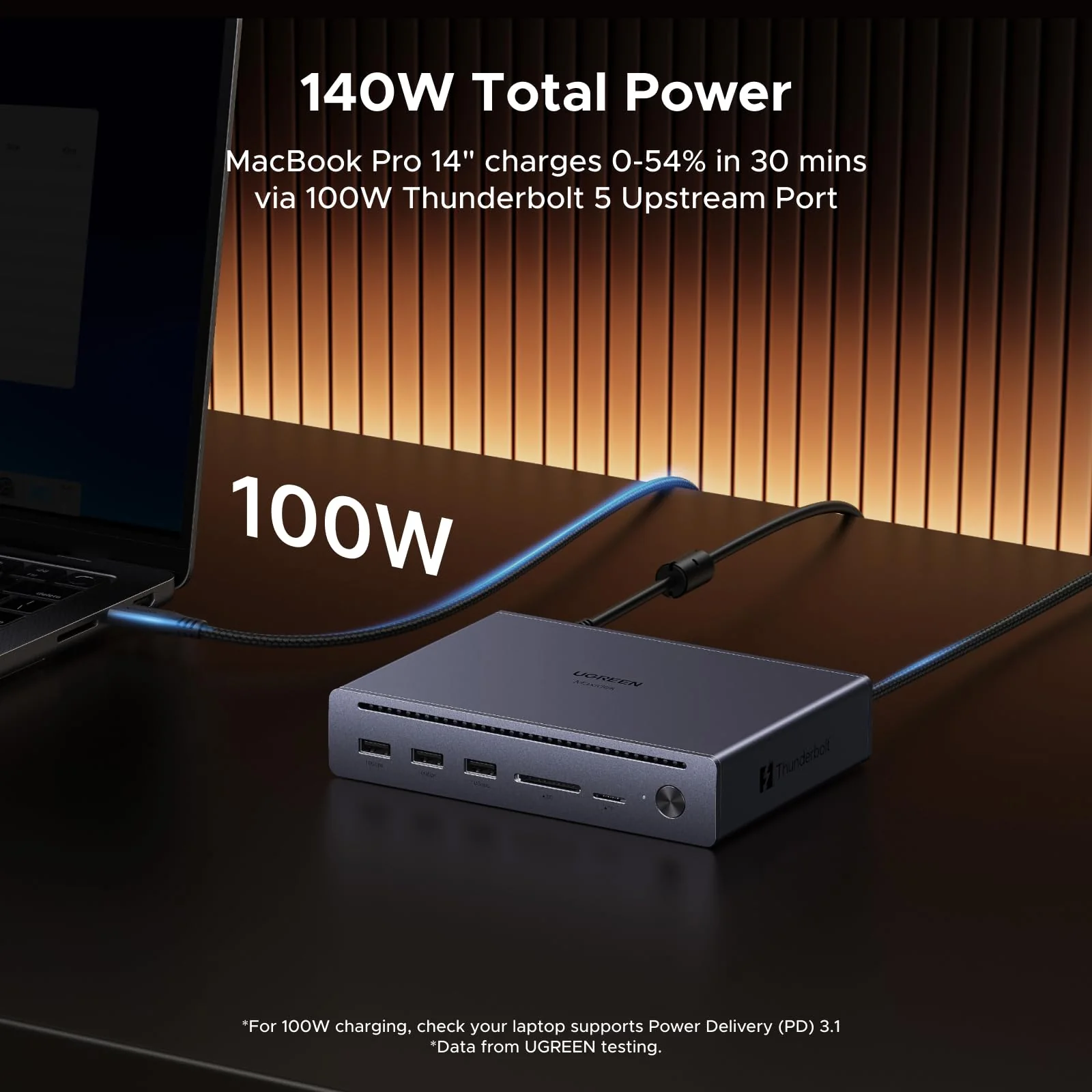 UGREEN Revodok Maxidok 10-in-1 Thunderbolt™ 5 Docking Station with Gigabit Ethernet – Dual 6K/8K Display for Mac & Windows - Image 6