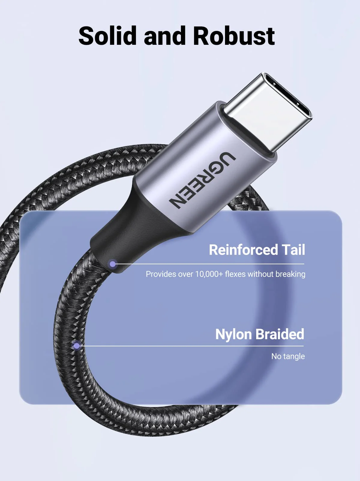 UGREEN 2 Pack USB to USB C Cables(0.5m) - Image 6