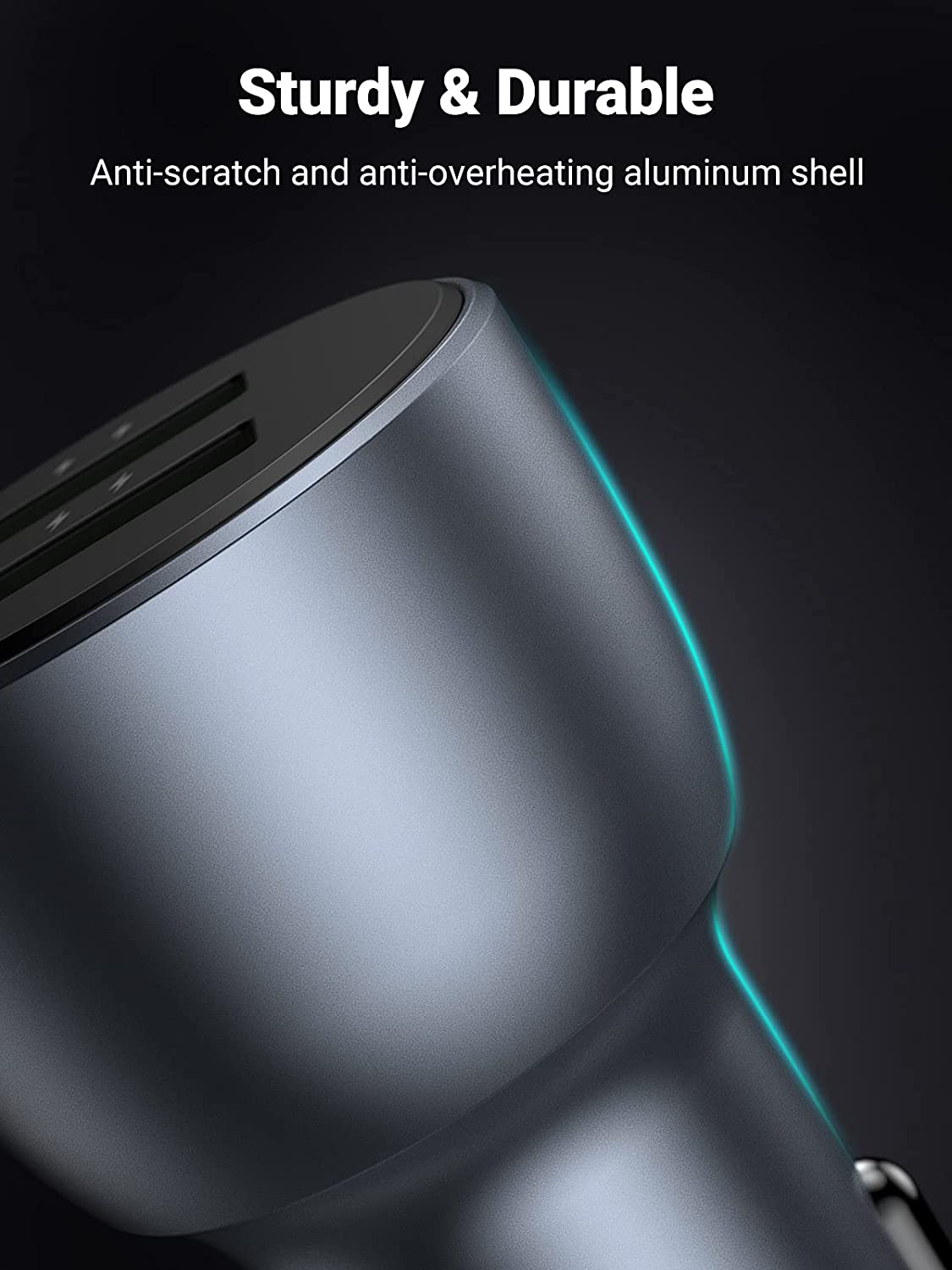 UGREEN 36W QC3.0 Car Charger with USB C Cable Dual USB Ports - Image 7