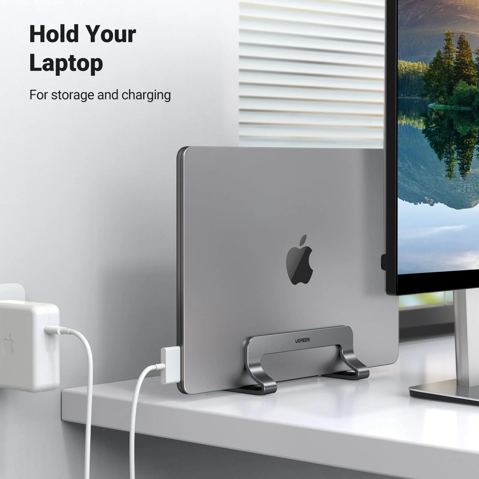 UGREEN Adjustable Vertical Laptop Stand - Image 5