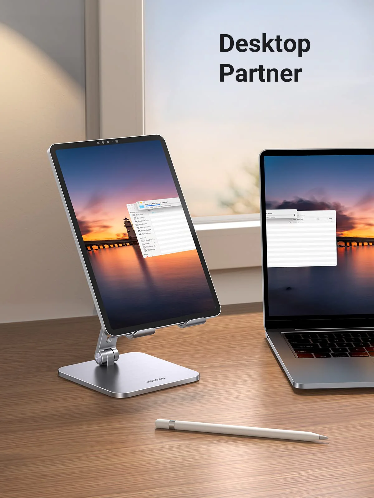 UGREEN Aluminum Adjustable Tablet Stand - Image 6