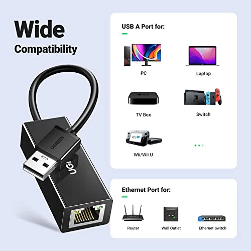 UGREEN USB to Ethernet Adapter RJ45 Wired LAN Adapter - Image 6