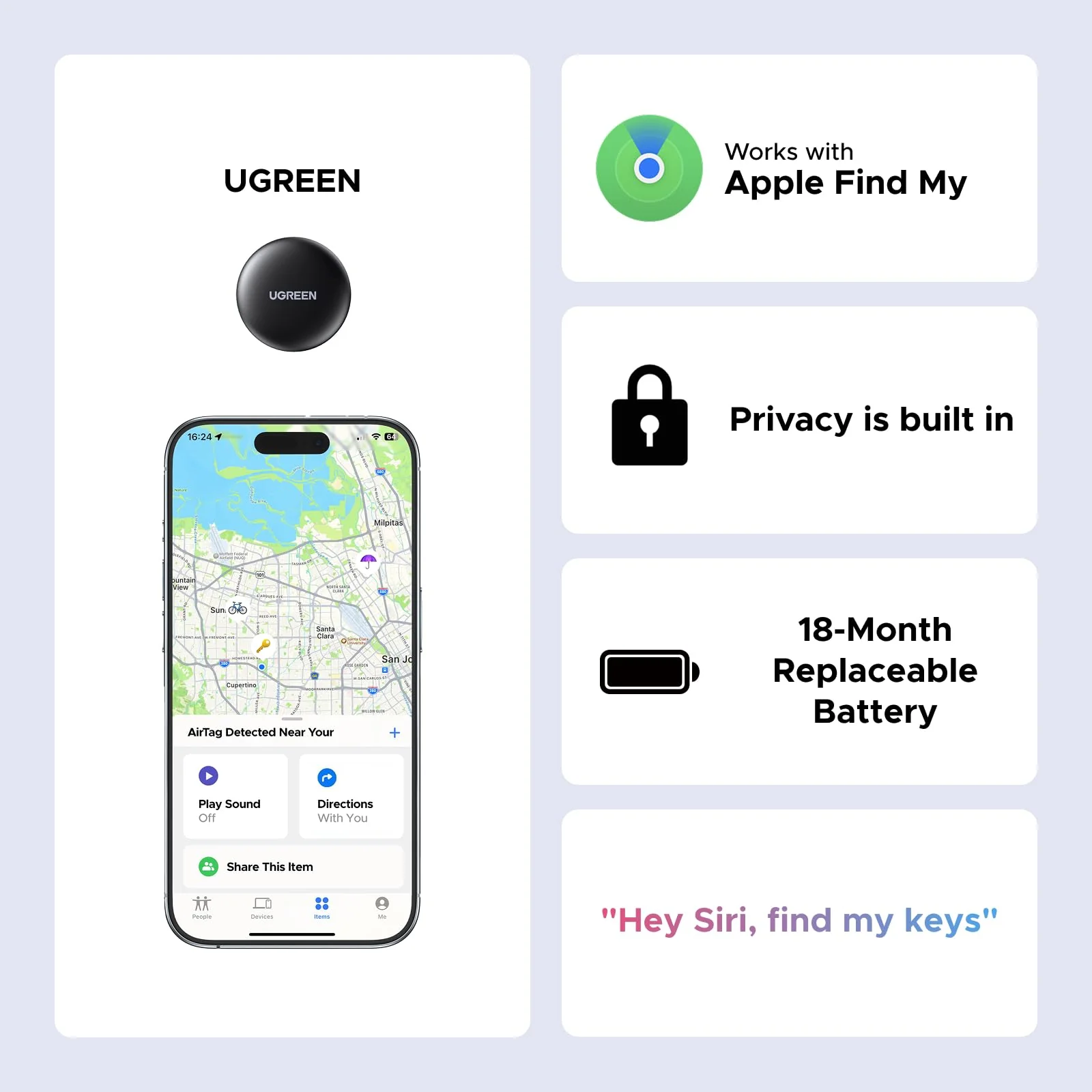 UGREEN FineTrack Mini Smart Finder (iOS only) - Image 8