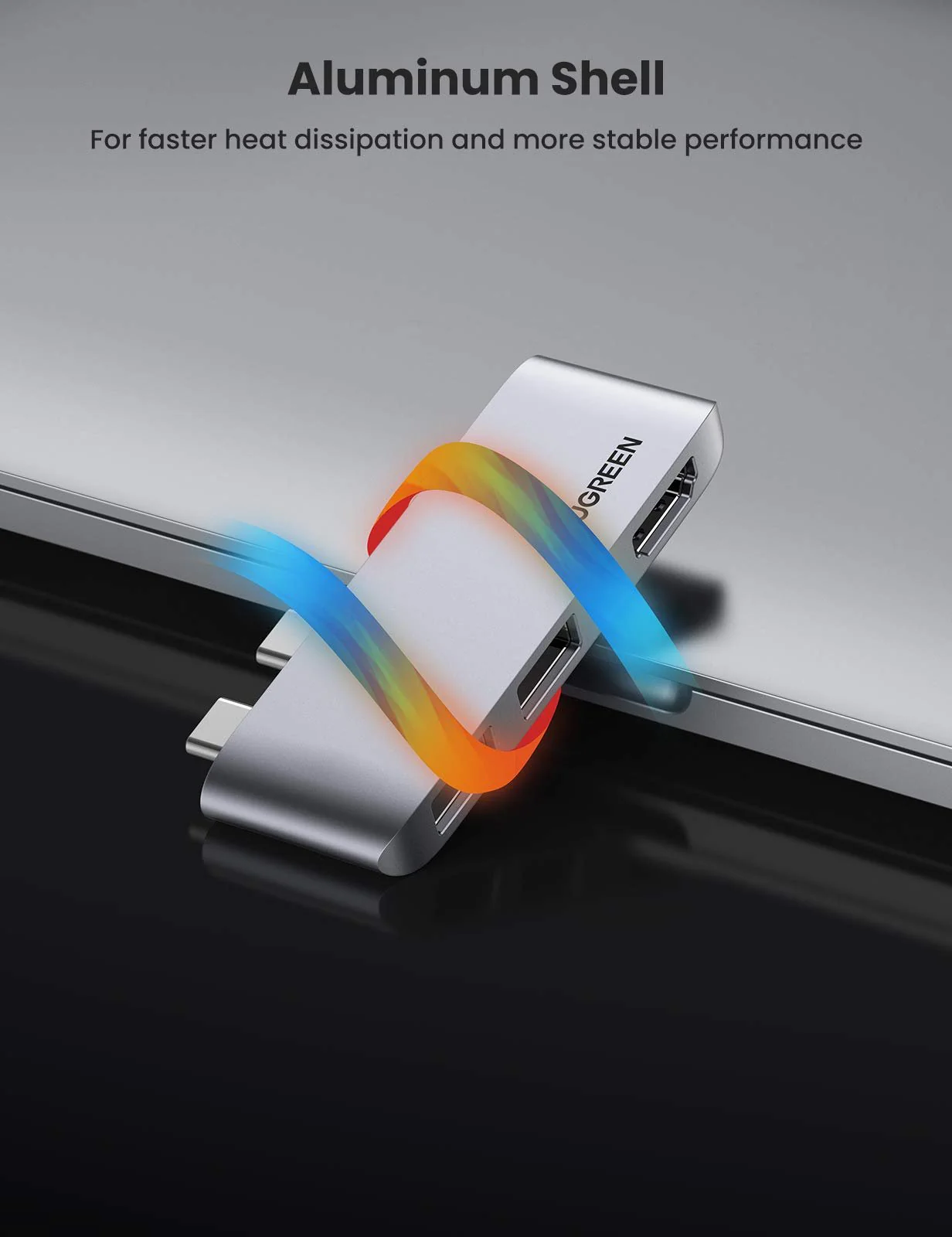 UGREEN MacBook Adapter 3-IN-1 USB C Hub - Image 7