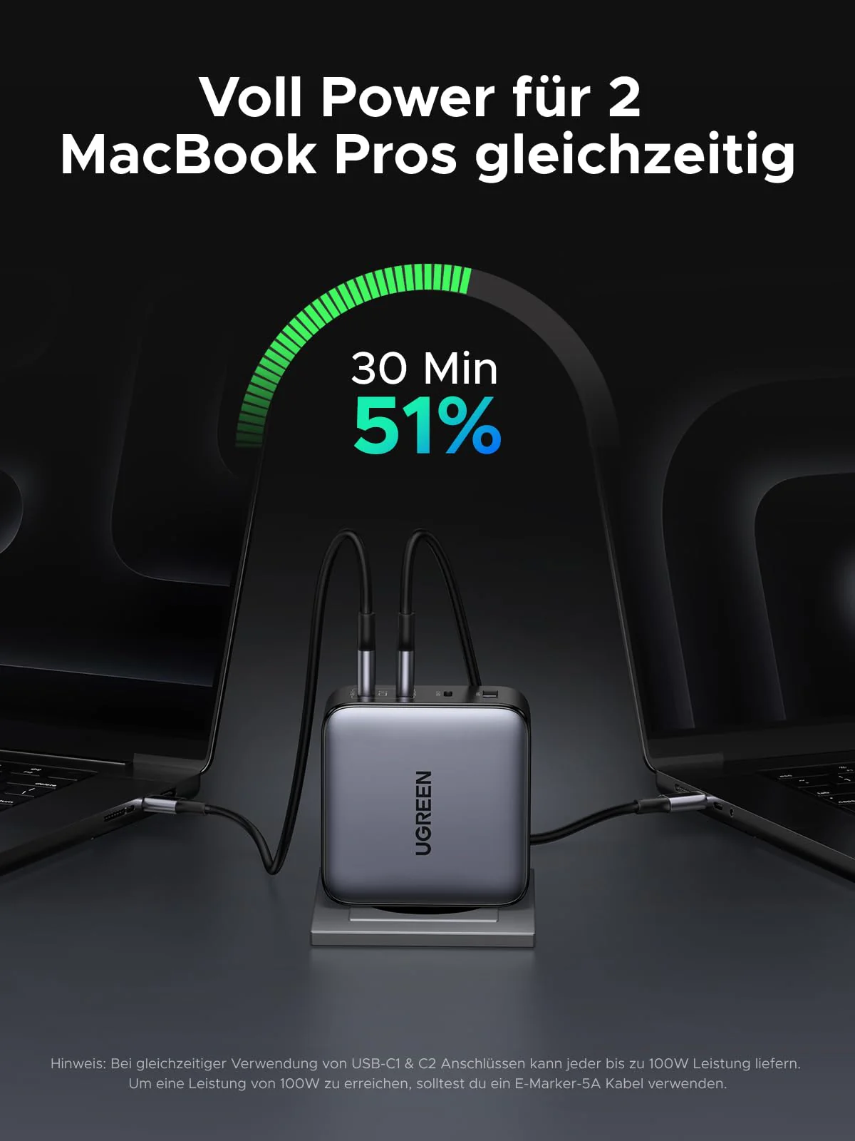 UGREEN Nexode 200W 4-Port GaN Fast Charger - Image 2