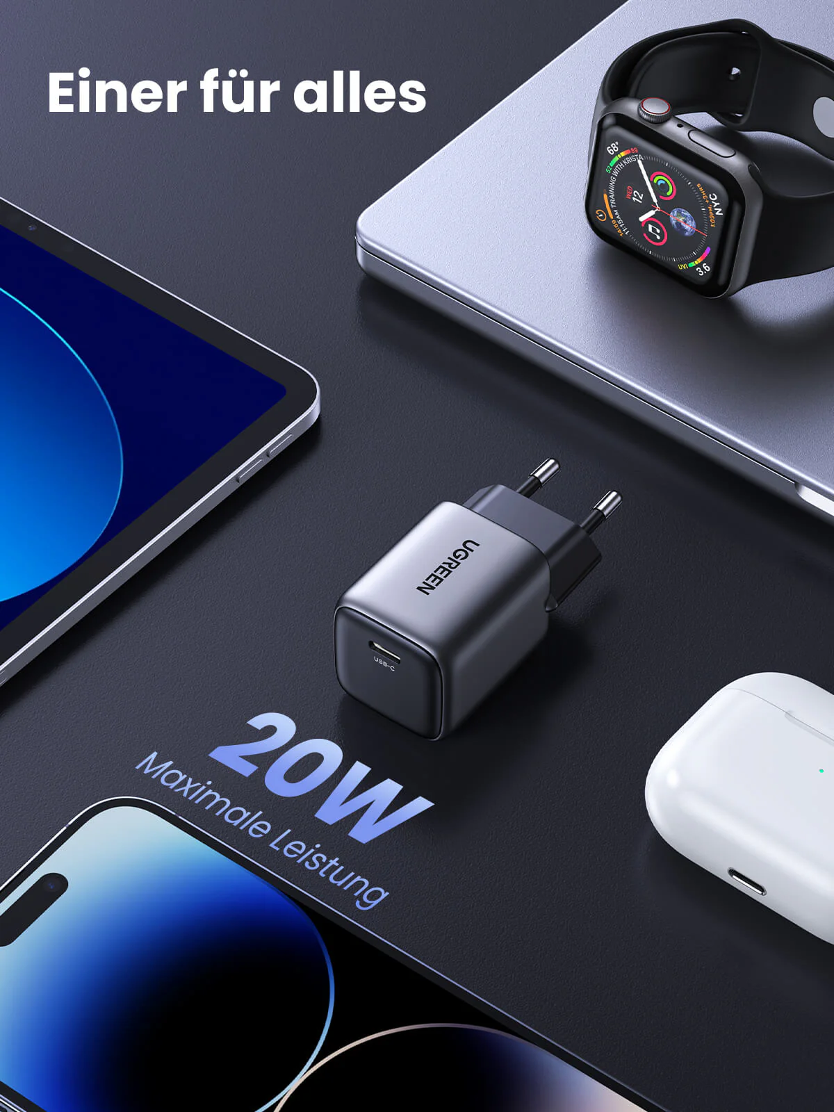 UGREEN Nexode 20W PD Charger & 60W USB-C Cables - Image 5