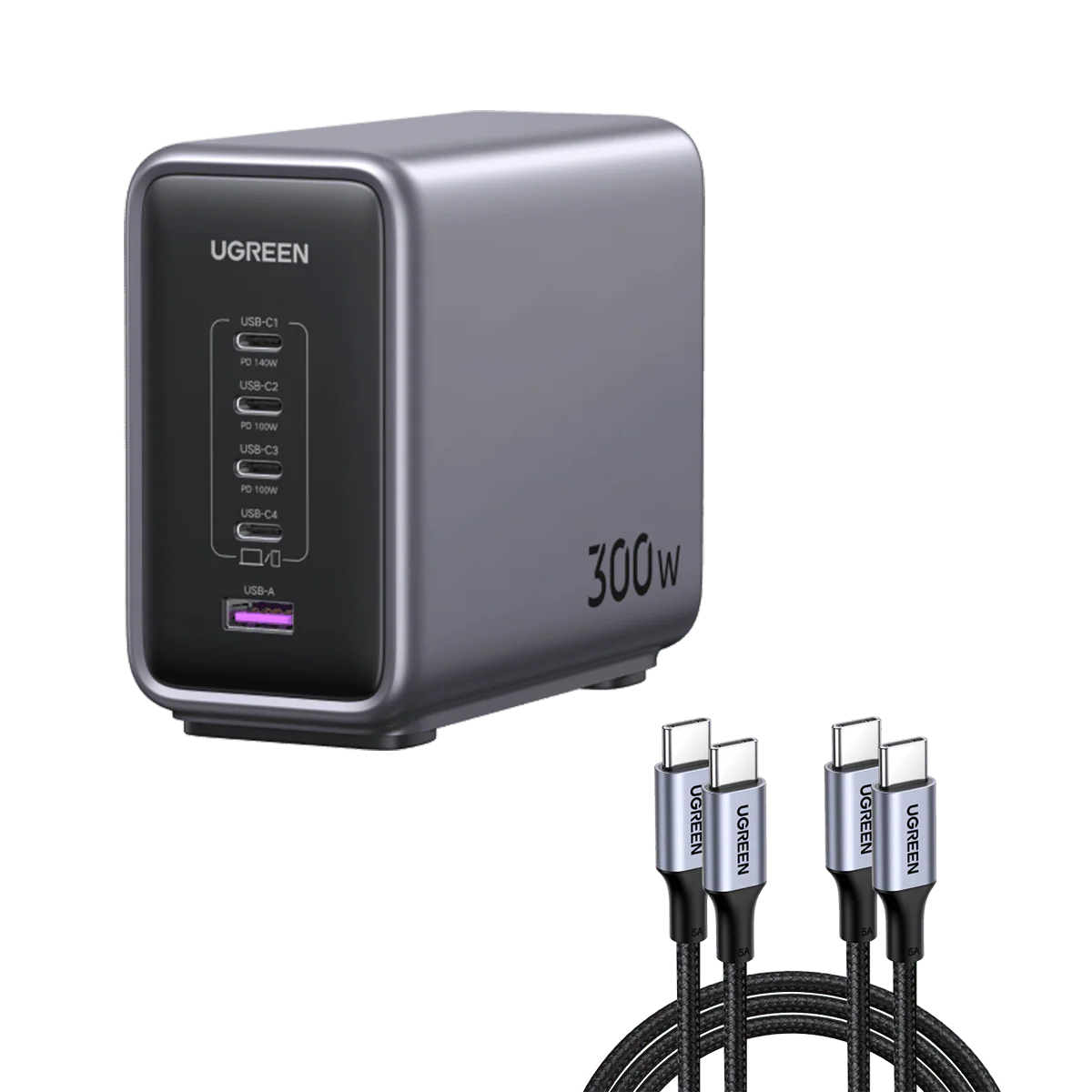 UGREEN Nexode 300W GaN Wall USB-C Charger 5 Ports - Image 11