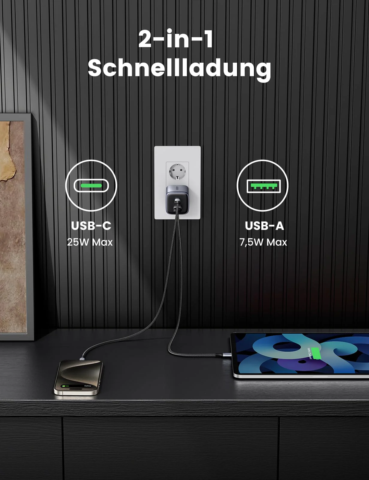 UGREEN Nexode 35W USB-C GaN Fast Charger - Image 3