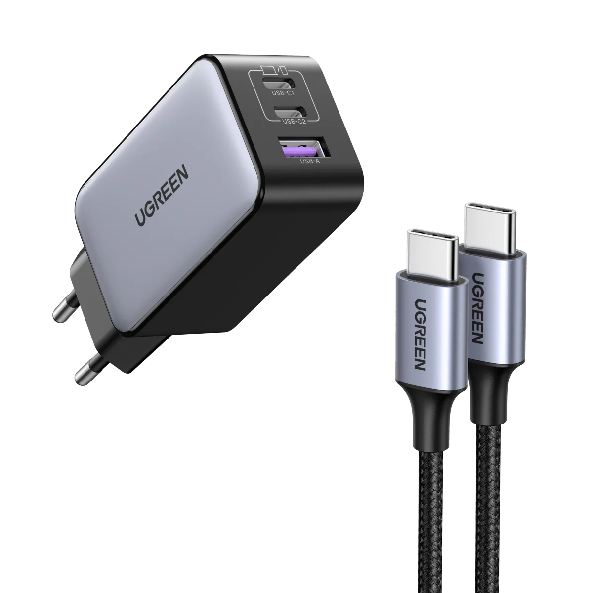 UGREEN Nexode 65W USB C GaN Charger-3 Ports Wall Charger - Image 7