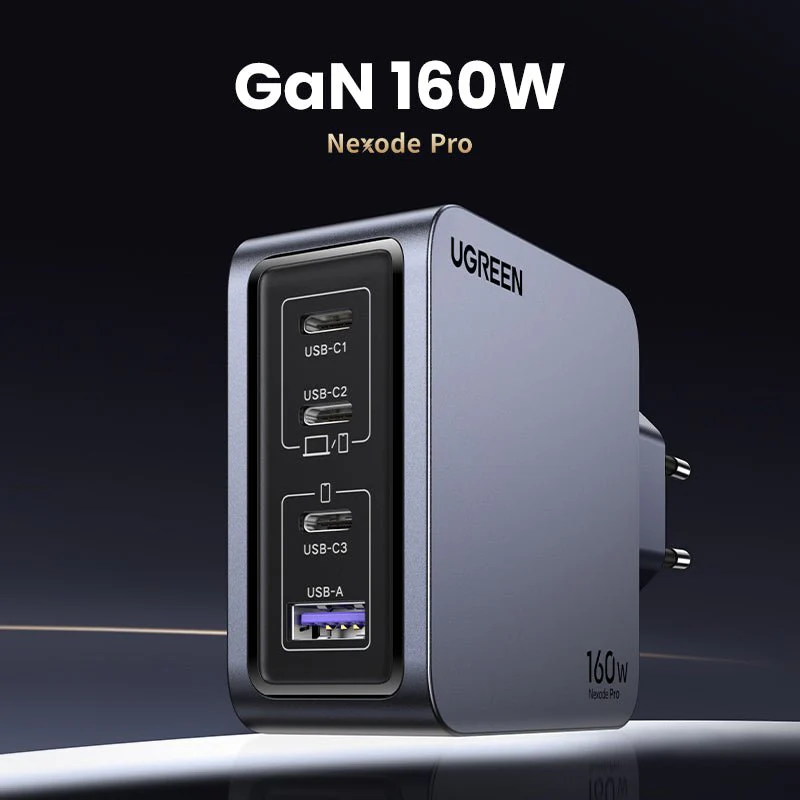 UGREEN Nexode Pro 160W 4-Port GaN Mini Fast Charger - Image 4