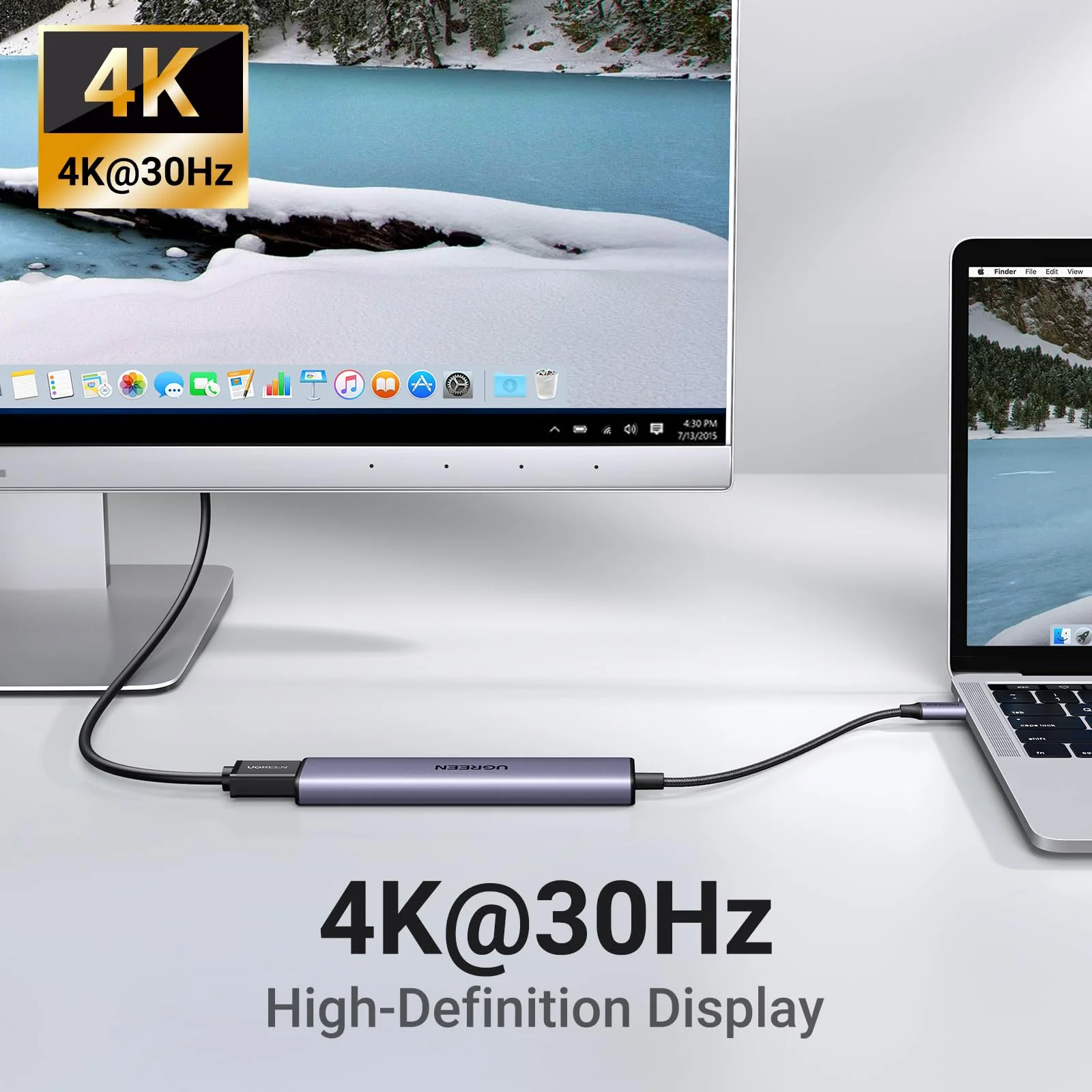 UGREEN Revodok 105 USB C Hub 5 in 1 Multiport Adapter 4K HDMI - Image 5