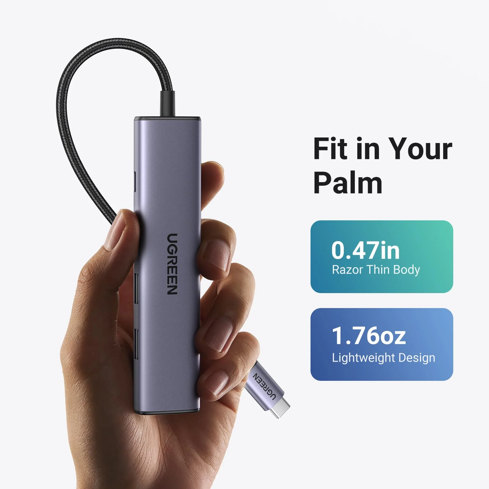 UGREEN Revodok 105 USB C Hub 5 in 1 Multiport Adapter 4K HDMI - Image 6