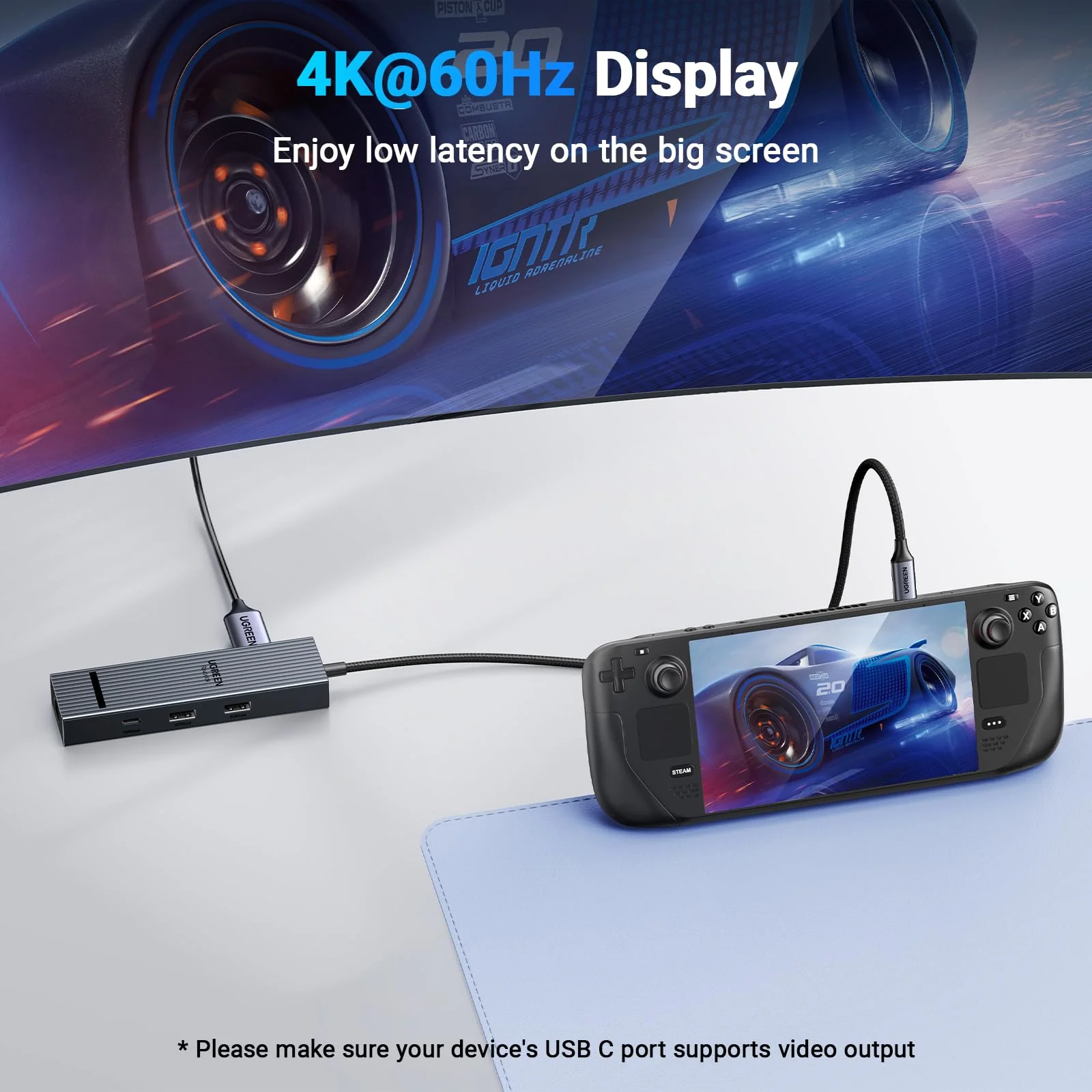 UGREEN Revodok 6-IN-1 USB-C Hub Ethernet, 4K@60Hz HDMI Display - Image 5