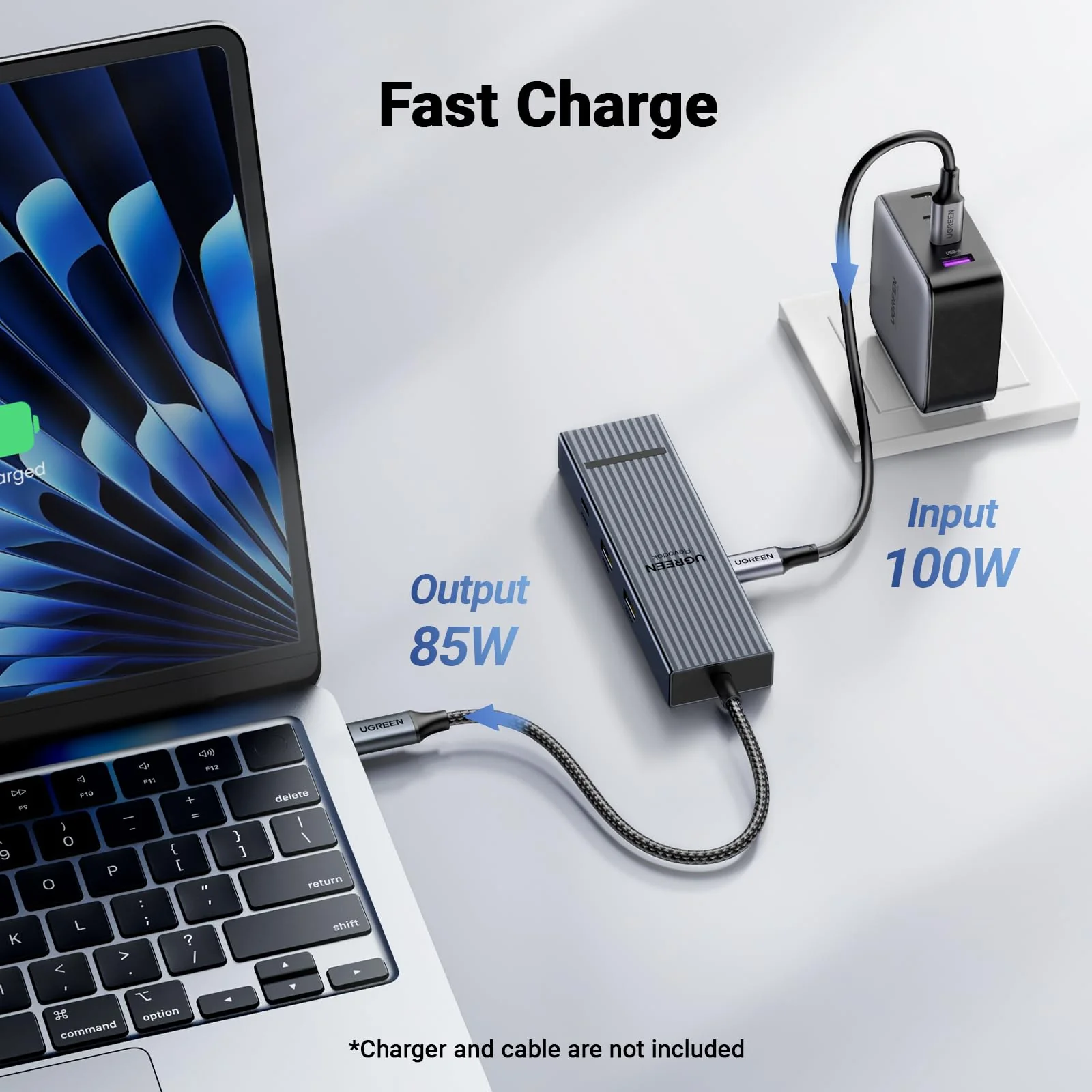 UGREEN Revodok 6-IN-1 USB-C Hub Ethernet, 4K@60Hz HDMI Display - Image 7