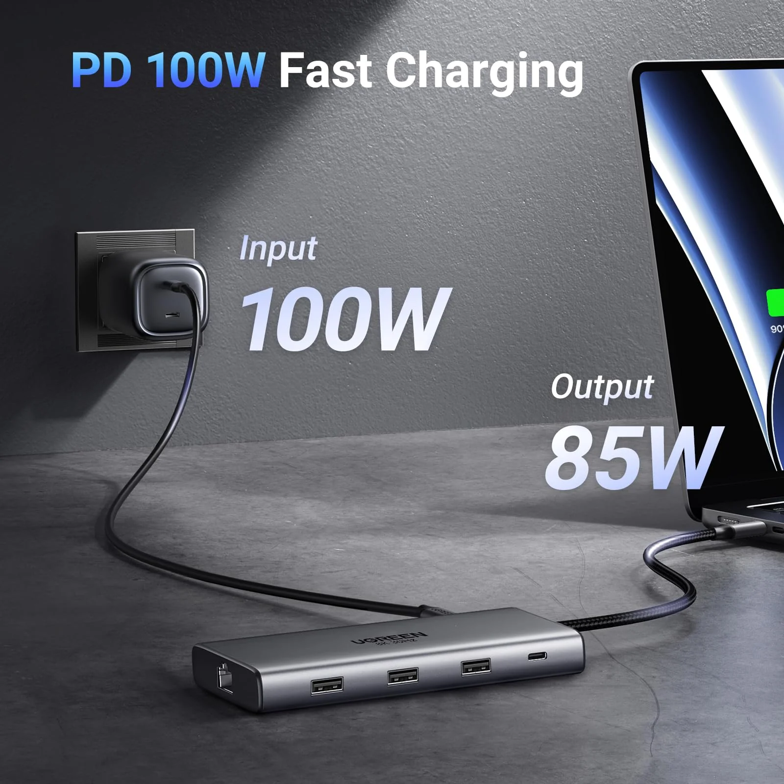 UGREEN Revodok Pro 210 10-in-1 USB-C Hub (Dual HDMI 4K@60Hz, 100W PD) - Image 7