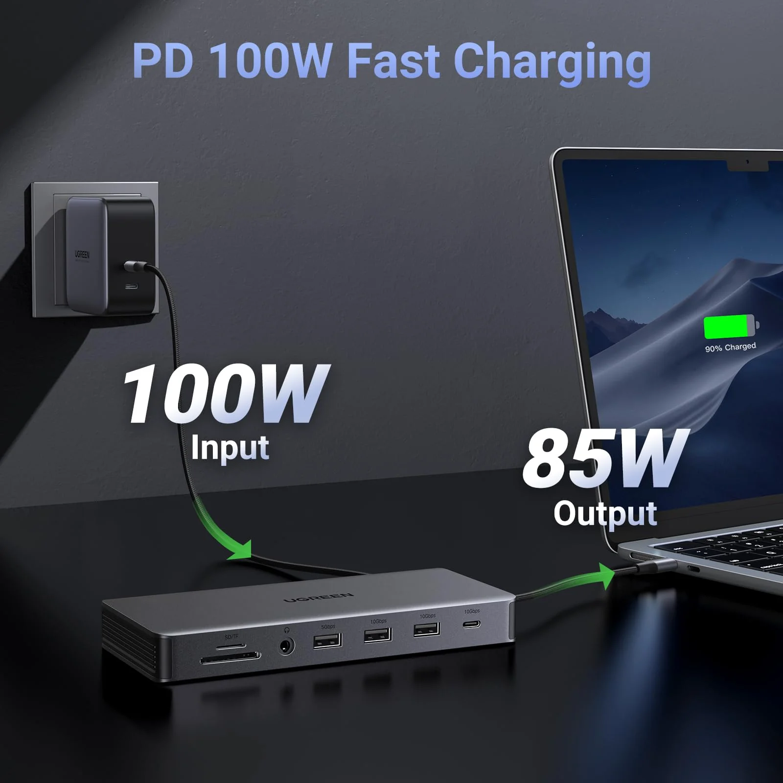 UGREEN Revodok Pro 313 13-in-1 Triple Display Docking Station - Image 7