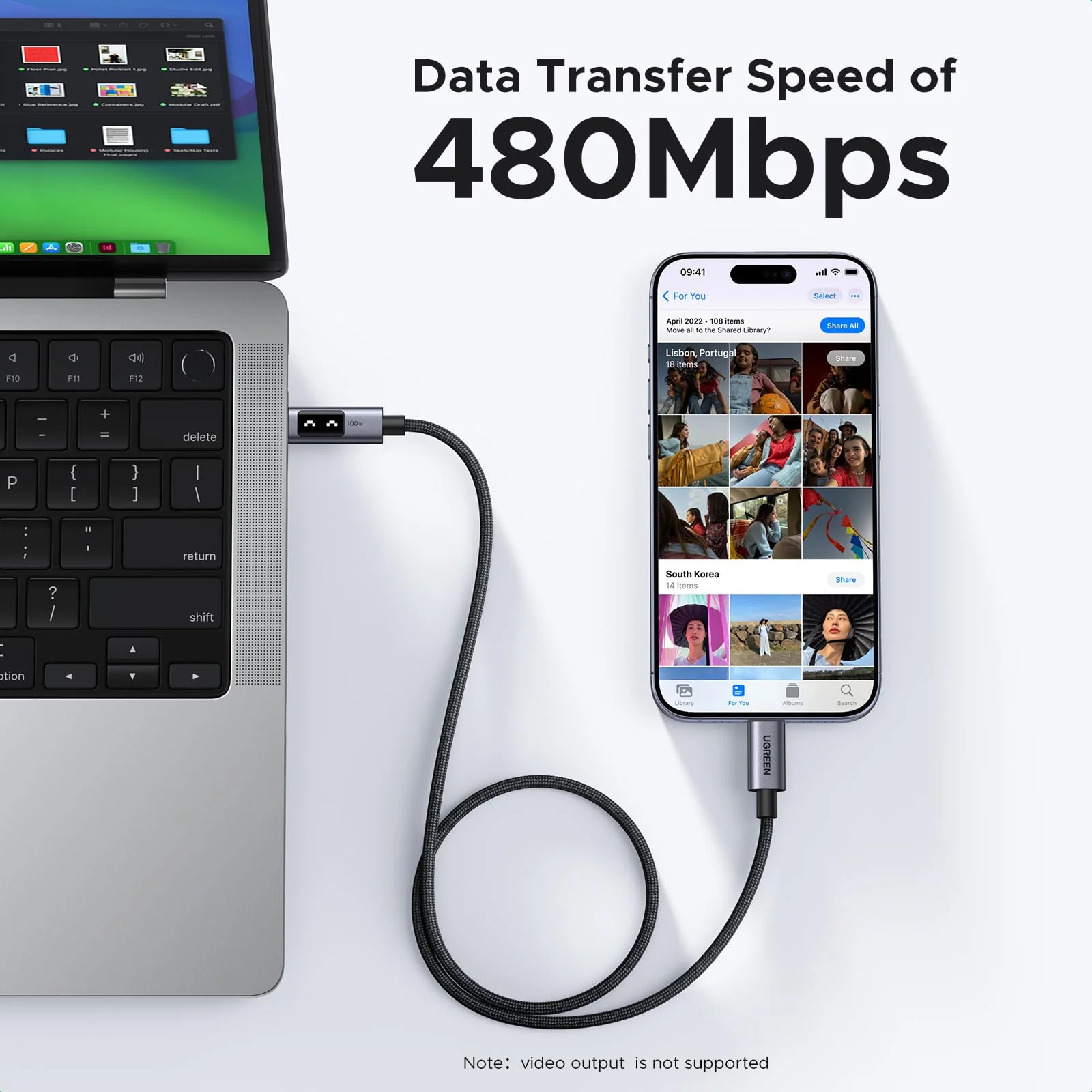 UGREEN Uno USB-C to USB-C Cable 100W - Image 6