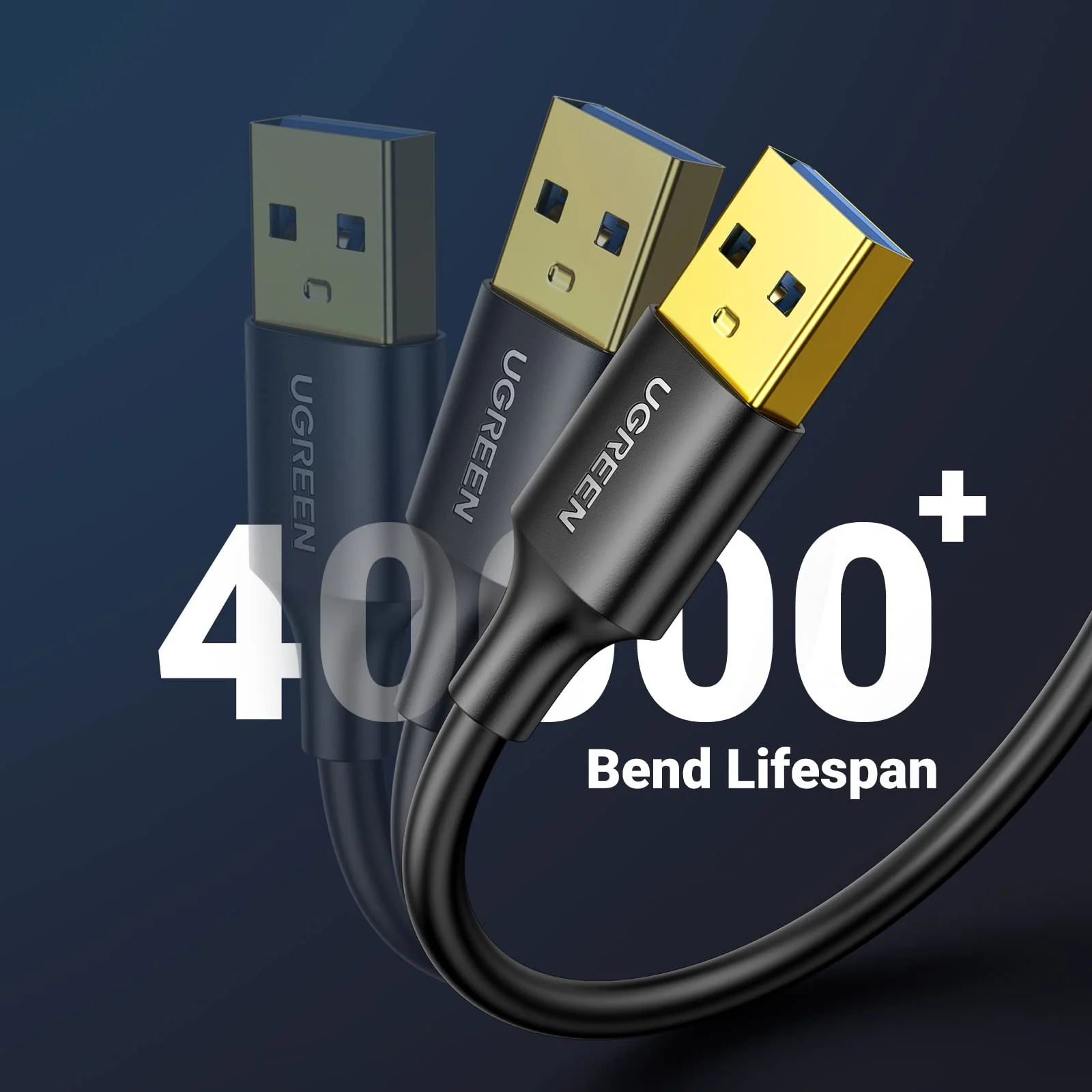 UGREEN USB to USB, 5 Gbps USB 3.0 Cable, Nylon Durable Male to Male Cable - Image 7