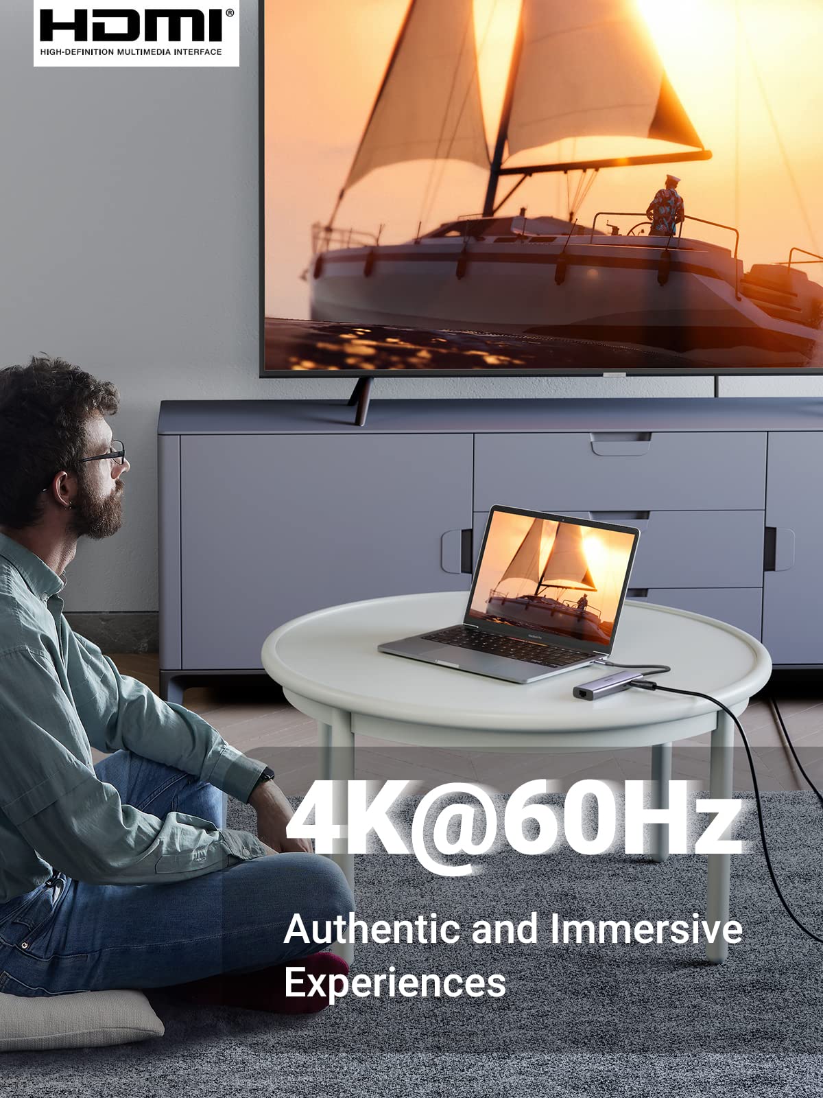 UGREEN USB C 7 in 1 Hub with 4K 60Hz HDMI - Image 3