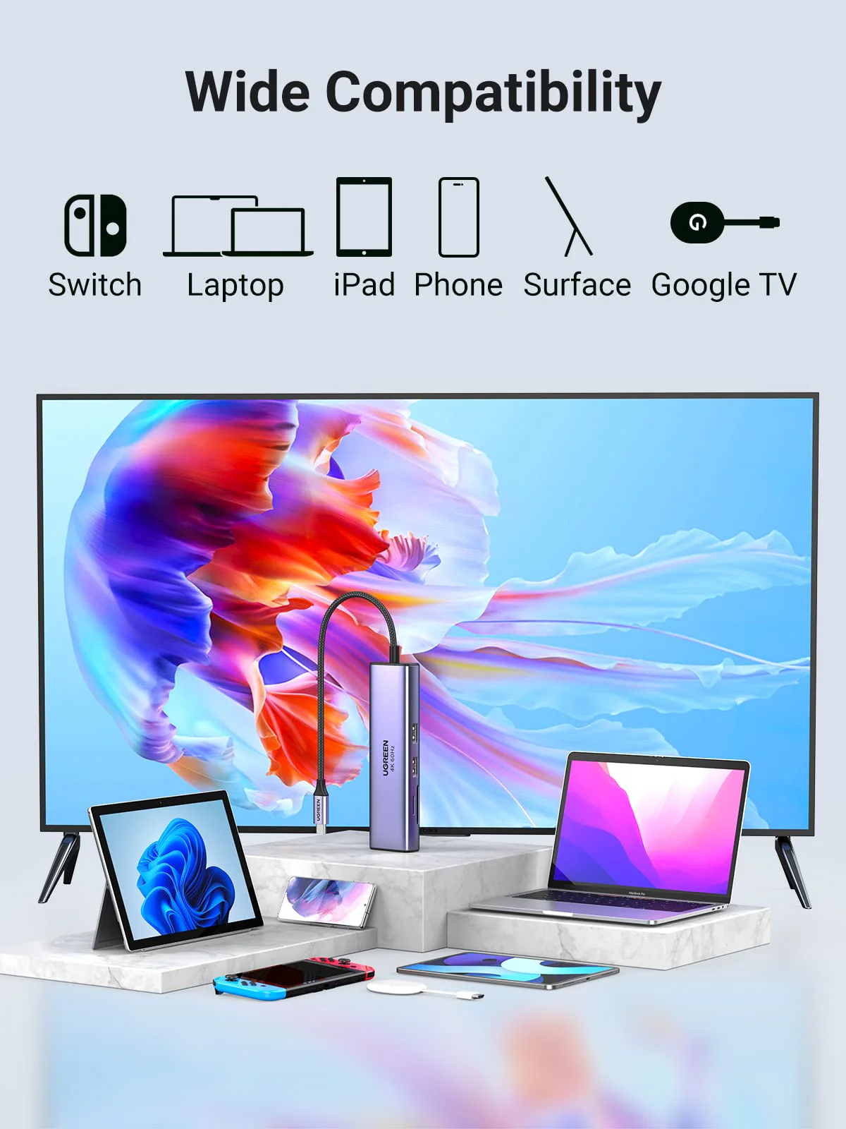 UGREEN USB C 7 in 1 Hub with 4K 60Hz HDMI - Image 8