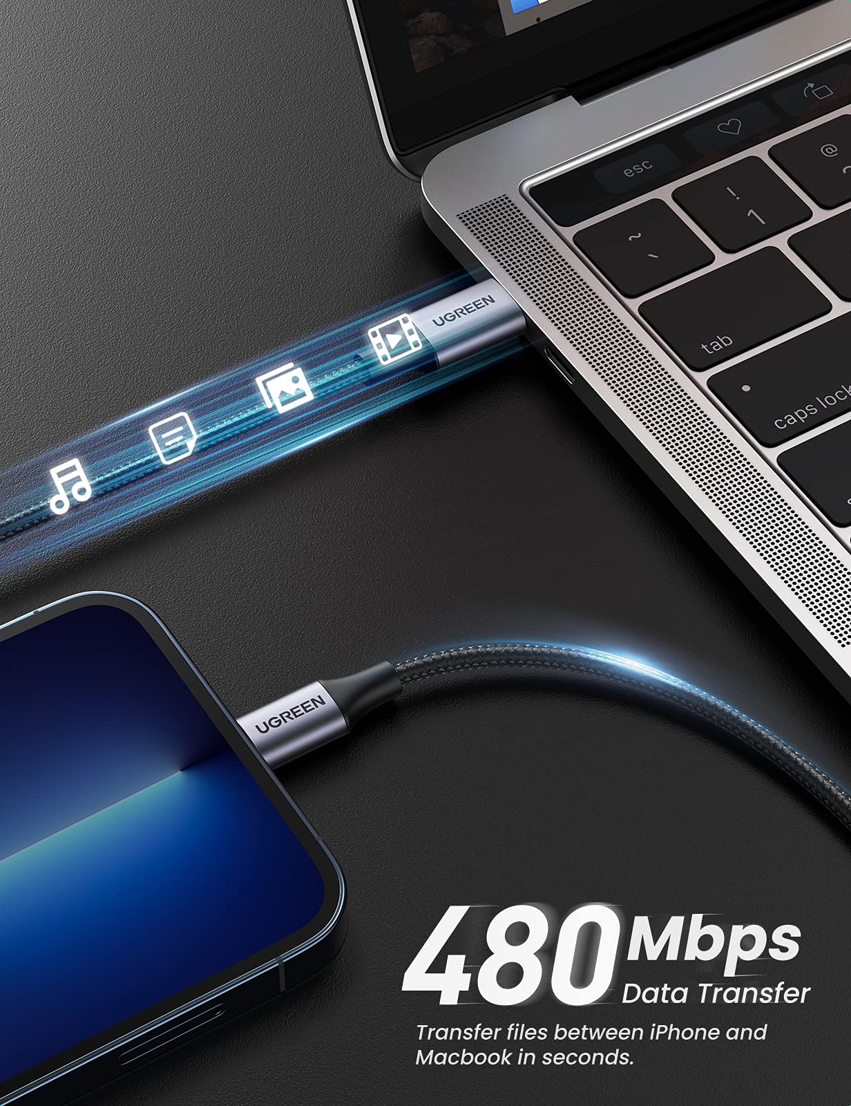 UGREEN USB C to Lightning Cable - Image 4
