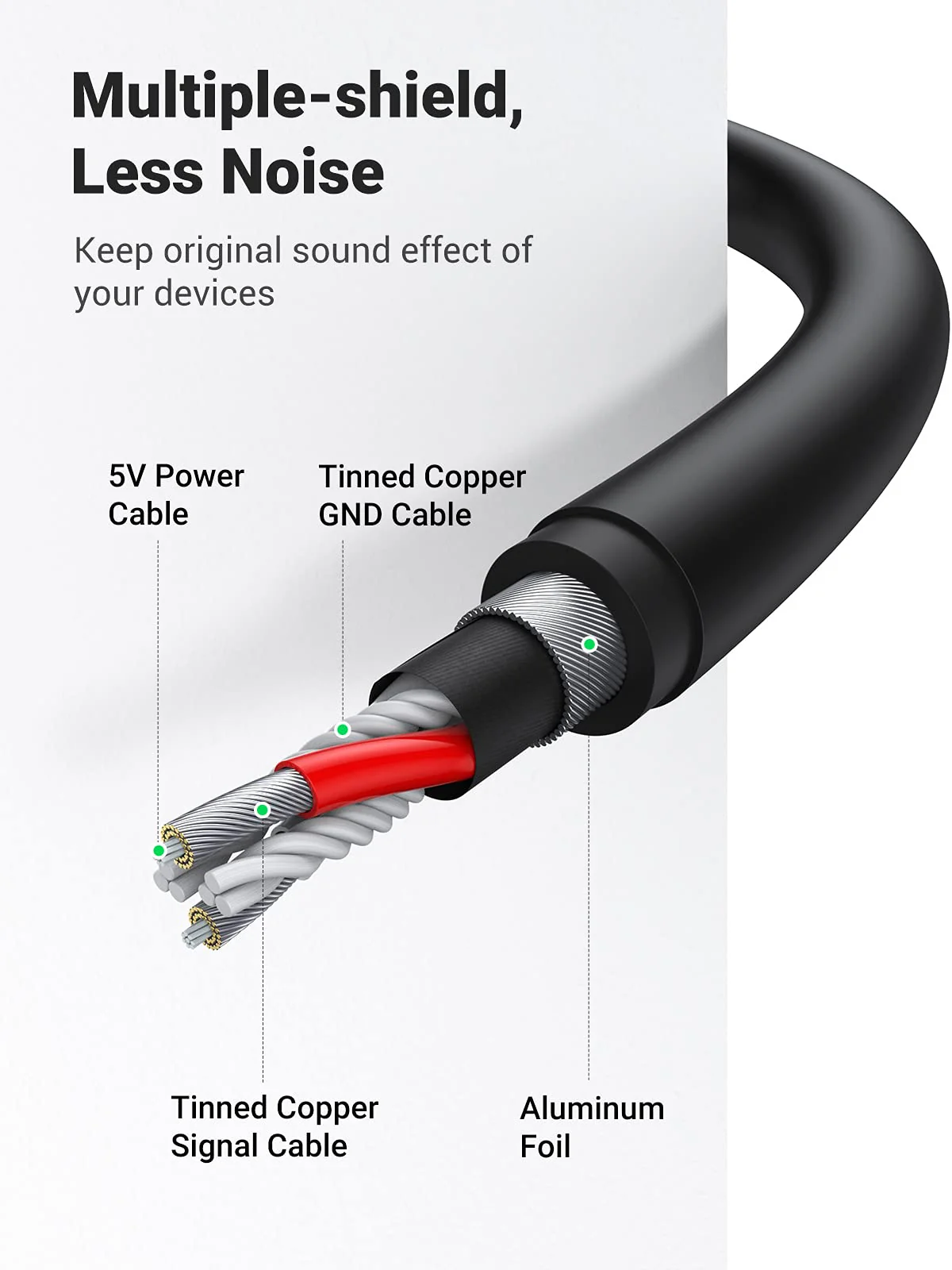 UGREEN USB to 3.5mm Headphone Audio Adapter - Image 5
